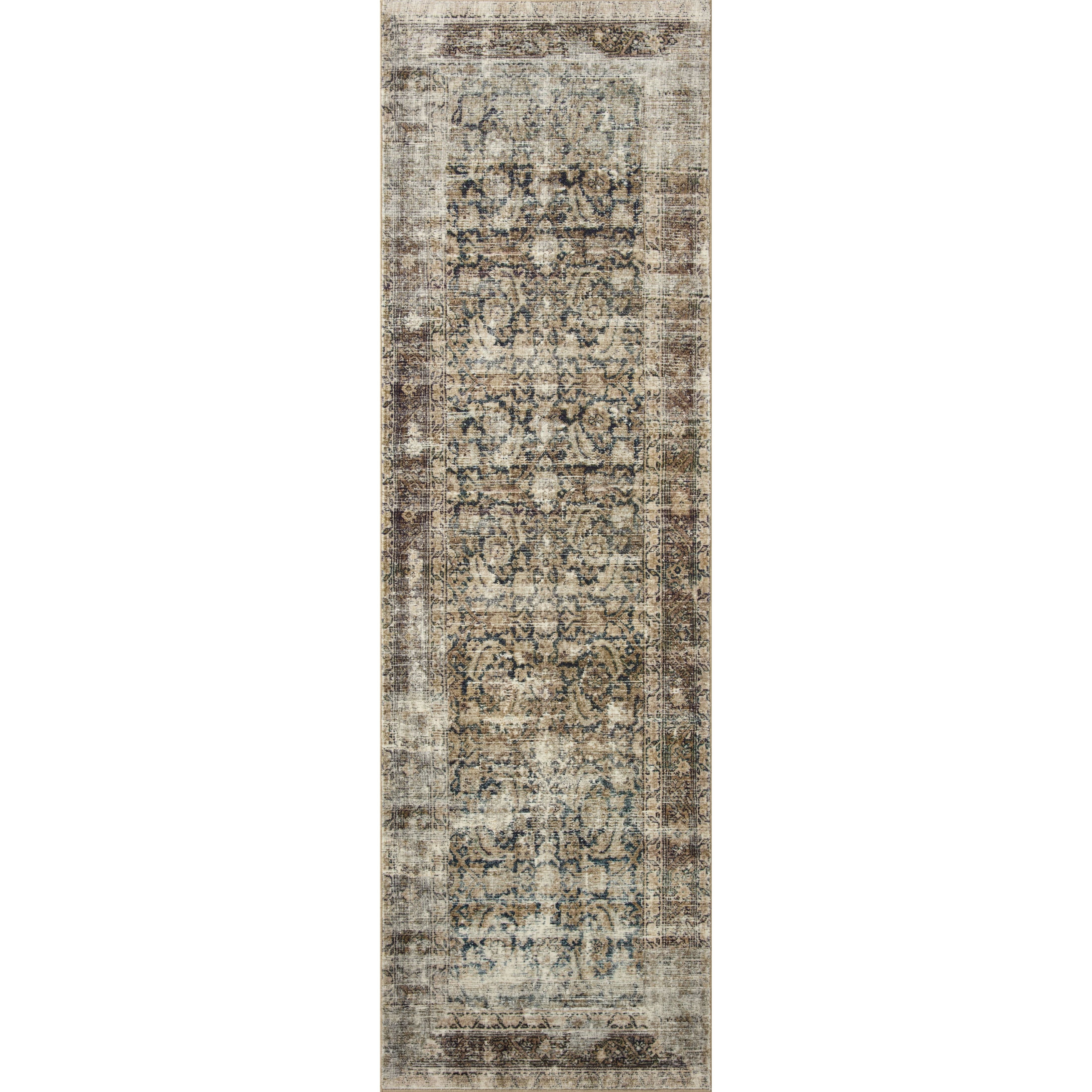 With the faded feel of an antique rug, the Amber Lewis x Loloi Morgan Navy / Sand Rug is a feat of modern printed construction. These impressive area rugs expertly blend sophisticated tones to recreate the dynamic colors of a vintage textiles. Power-loomed of CloudPile™ construction, these rugs are extra-soft to walk upon yet still durable for high-traffic rooms. Amethyst Home provides interior design services, furniture, rugs, and lighting in the Dallas metro area.