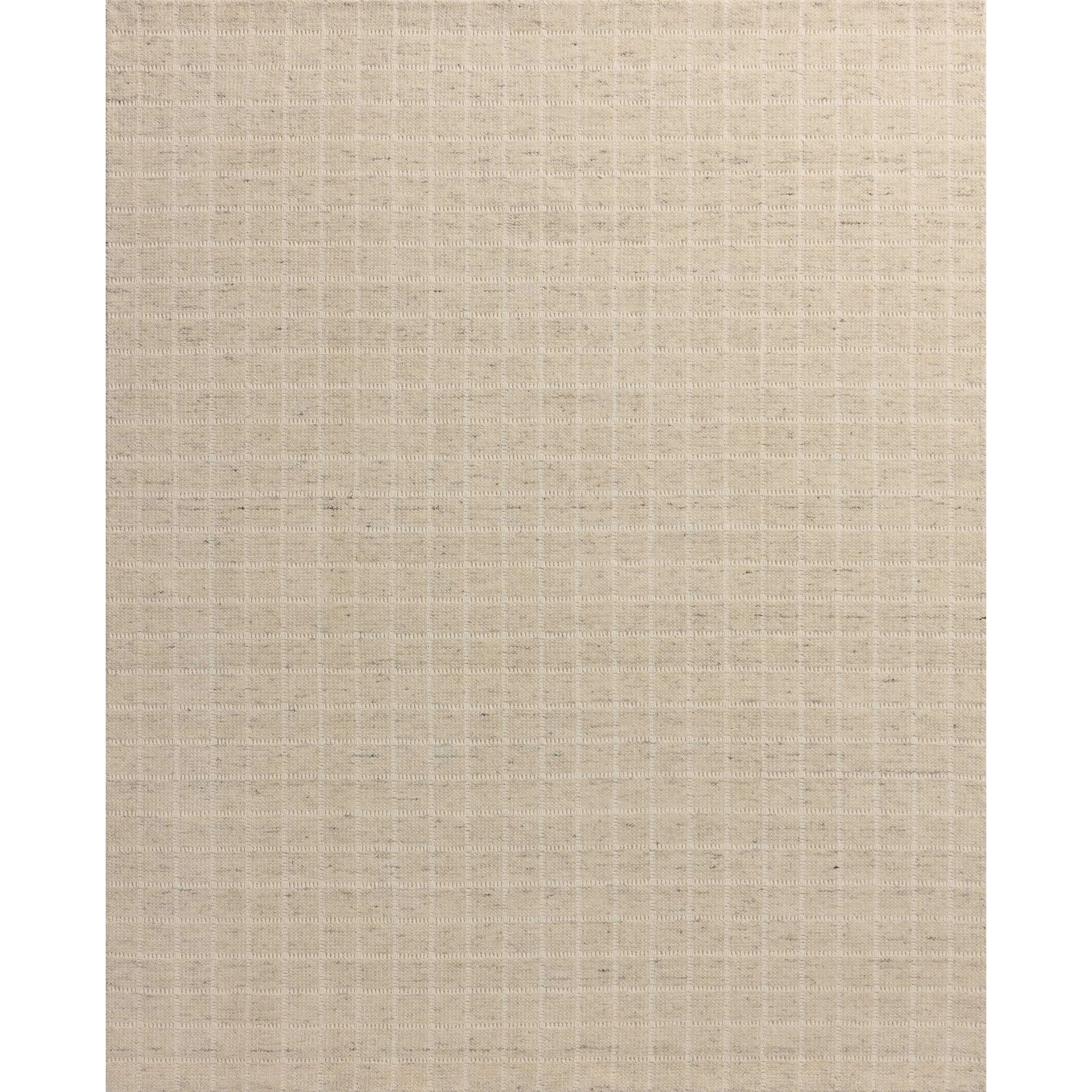 The Cedar Collection by Amber Lewis x Loloi is a hand-loomed area rug with a clean gridded design in contrasting ivory. The rugs blended wool and cotton pile is substantial and soft, with flecked tones that add depth to the neutral palette. Amethyst Home provides interior design, new home construction design consulting, vintage area rugs, and lighting in the Des Moines metro area.