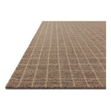 The Cedar Collection by Amber Lewis x Loloi is a hand-loomed area rug with a clean gridded design in contrasting ivory. The rugs blended wool and cotton pile is substantial and soft, with flecked tones that add depth to the neutral palette. Amethyst Home provides interior design, new home construction design consulting, vintage area rugs, and lighting in the Scottsdale metro area.