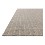 Featuring Amber Lewis x Loloi Cedar Grey / Ivory Rug by Loloi at Amethyst Home. The Cedar Collection by Amber Lewis x Loloi is a hand-loomed area rug with a clean gridded design in contrasting ivory. The rugs blended wool and cotton pile is substantial and soft, with flecked tones that add depth to the neutral palette. This collection is hand-loomed of woo. Amethyst Home provides interior design, new home construction design consulting, vintage area rugs, and lighting in the Washington metro area.