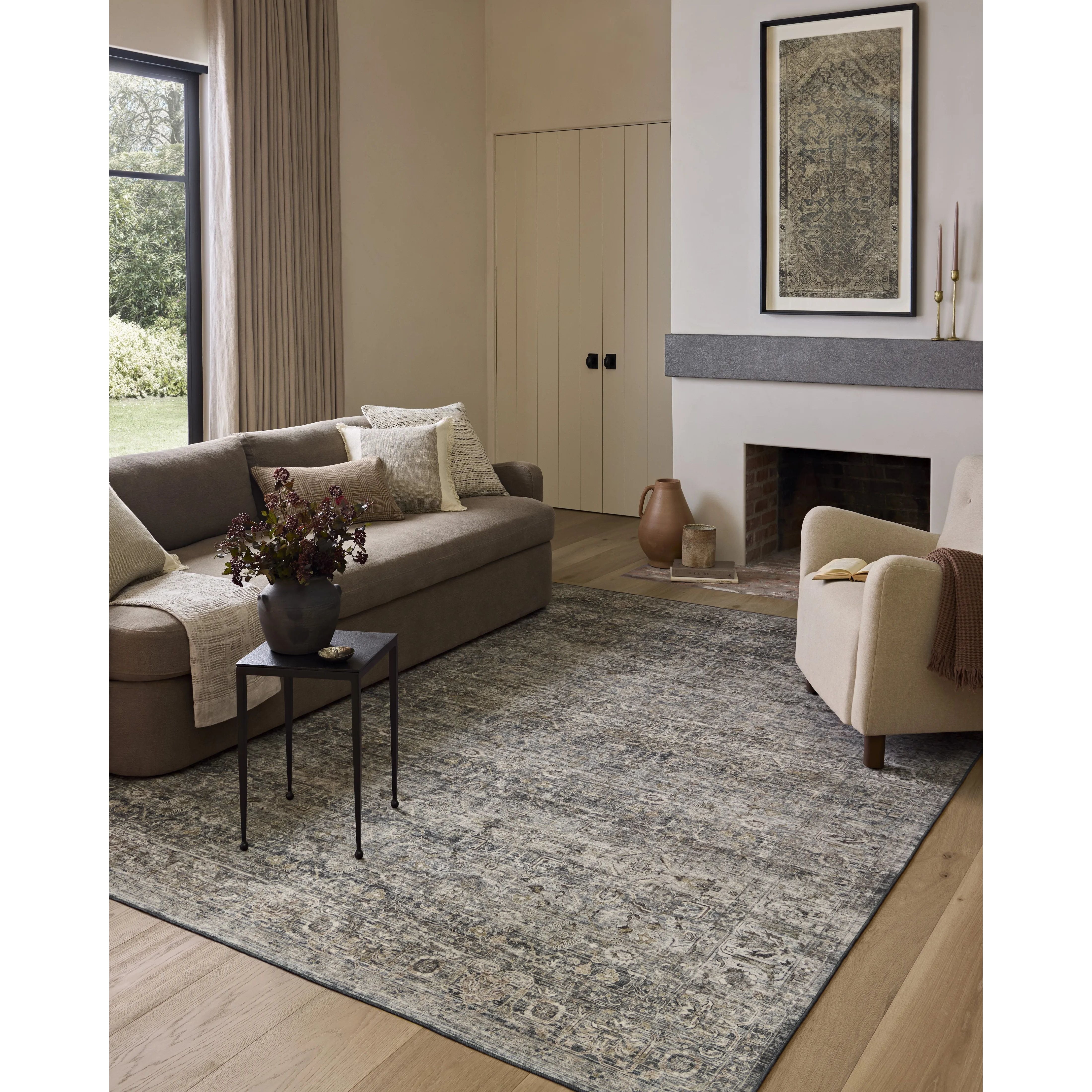 The Josie Collection is a machine-washable area rug with an exceptional design by Amber Lewis x Loloi. The rugs beautiful, vintage-inspired motifs in rich, earthy tones raise the standard for washable rugs. Amethyst Home provides interior design, new home construction design consulting, vintage area rugs, and lighting in the Salt Lake City metro area.