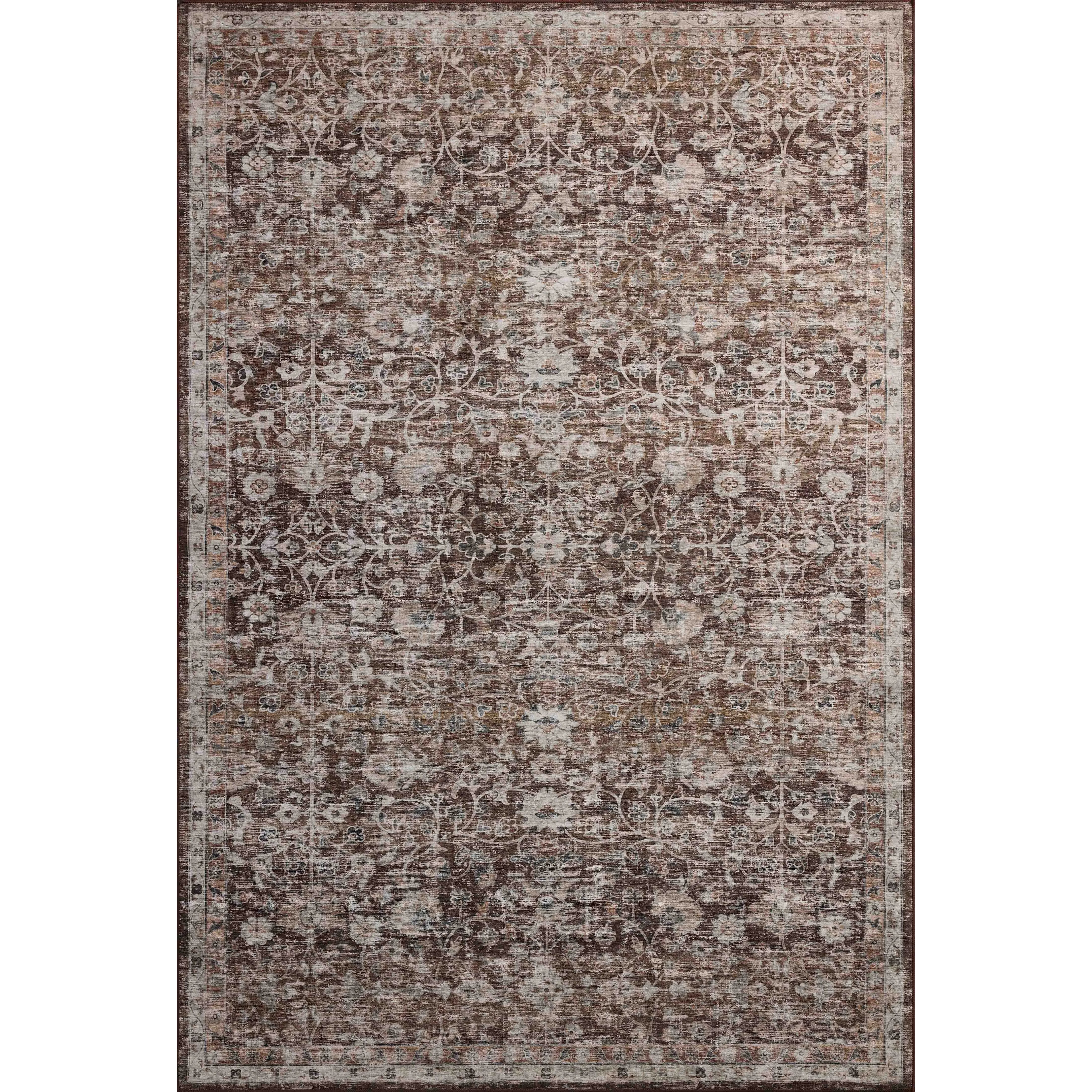 The Josie Collection is a machine-washable area rug with an exceptional design by Amber Lewis x Loloi. The rugs beautiful, vintage-inspired motifs in rich, earthy tones raise the standard for washable rugs. Amethyst Home provides interior design, new home construction design consulting, vintage area rugs, and lighting in the Austin metro area.