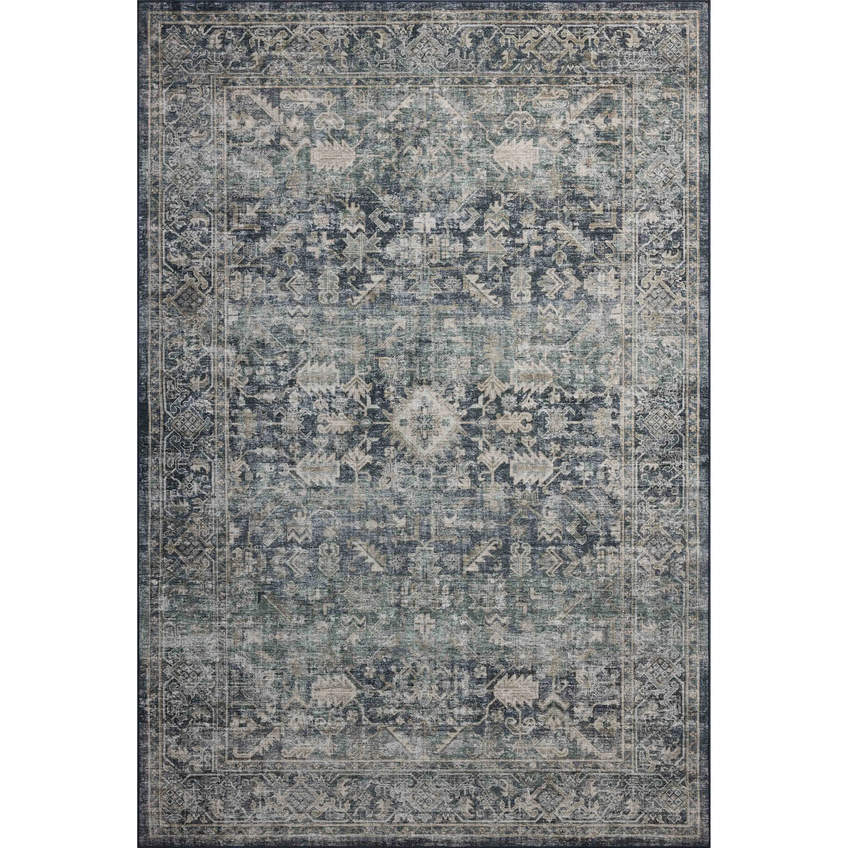 Amber Lewis x Loloi Josie Ocean / Natural Rug