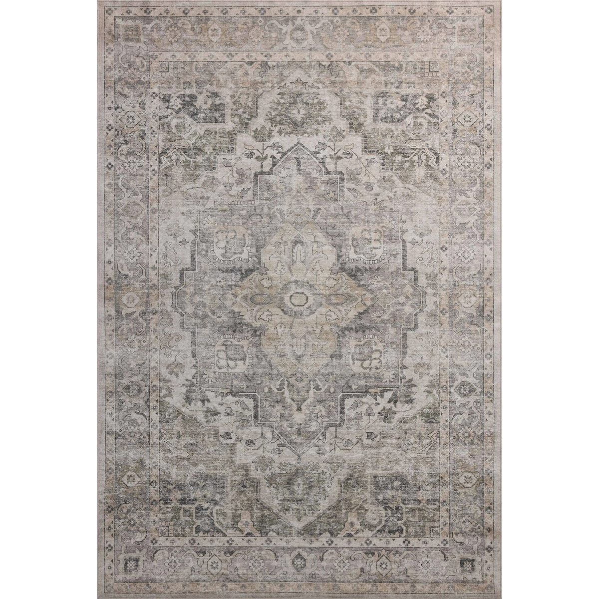 Amber Lewis x Loloi Josie Silver / Natural Rug