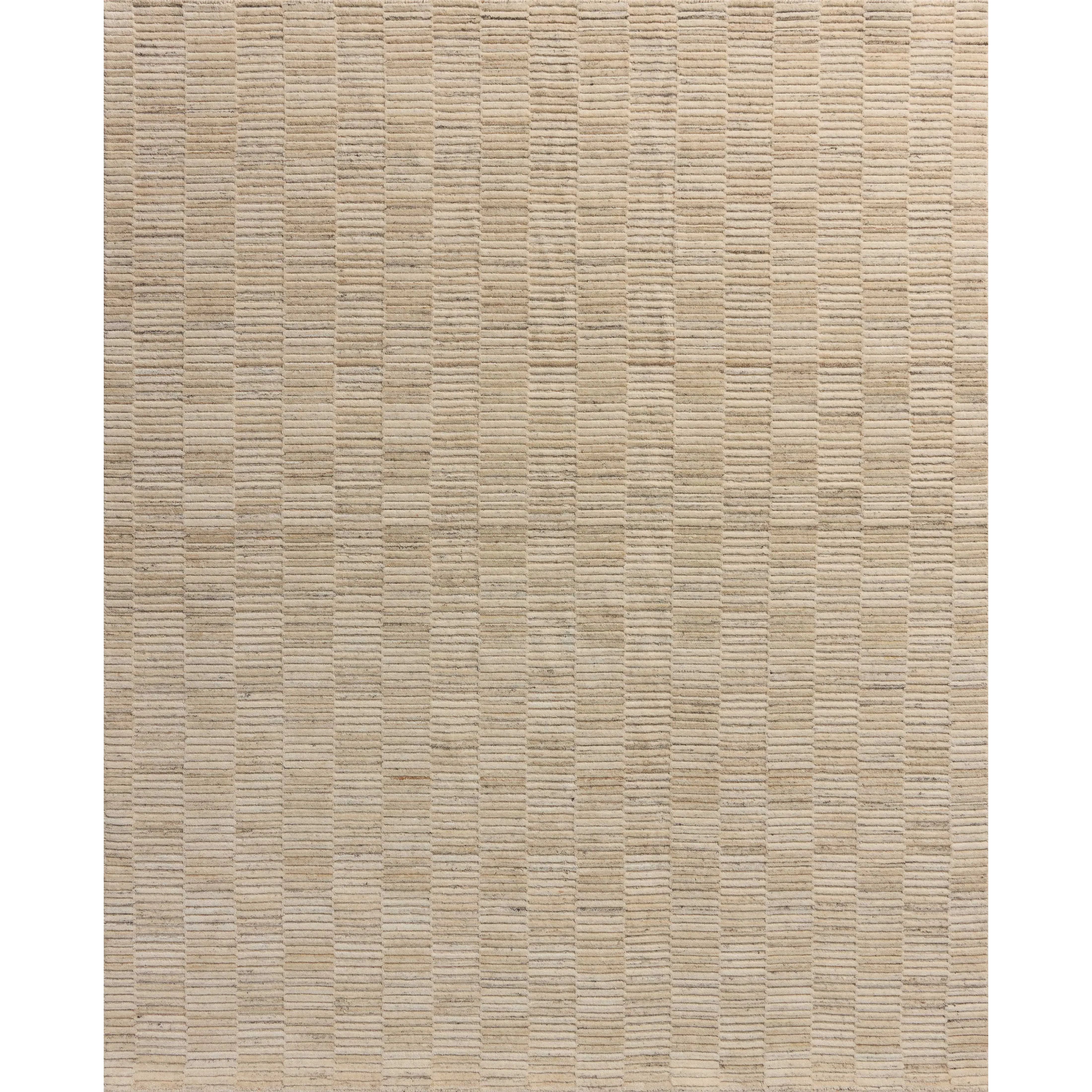 The Marlowe Collection by Amber Lewis x Loloi is a handmade area rug with a coastal-inspired gridded design in natural color palettes. The rugs muted pattern adds understated depth with a durable, thick pile. Amethyst Home provides interior design, new home construction design consulting, vintage area rugs, and lighting in the Calabasas metro area.