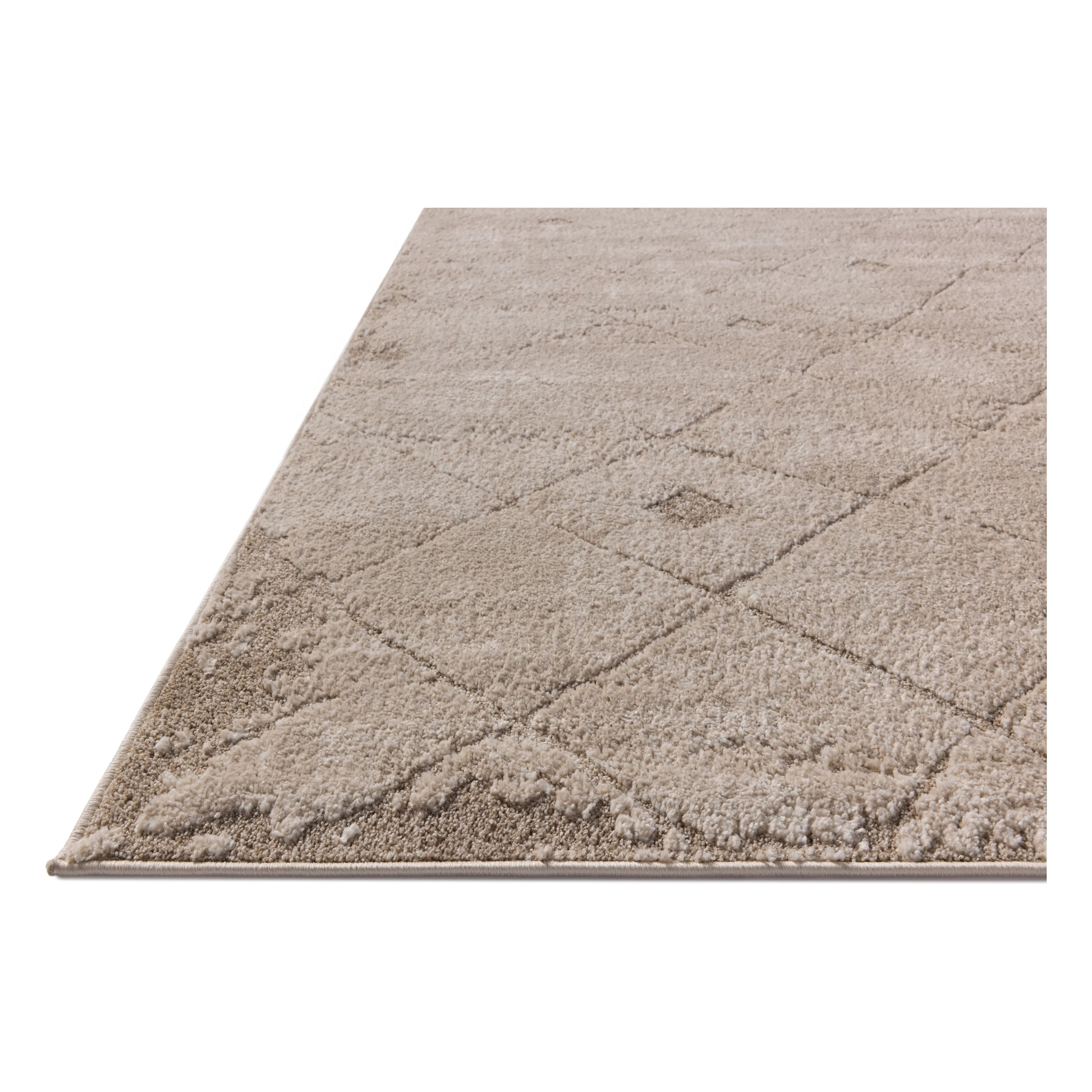The Monty Collection by Amber Lewis x Loloi is a modern interpretation of richly piled Moroccan rugs in a refreshingly neutral color palette. The rugs abstract designs create a high-low texture in the pile for feet to sink into. Amethyst Home provides interior design, new home construction design consulting, vintage area rugs, and lighting in the Newport Beach metro area.