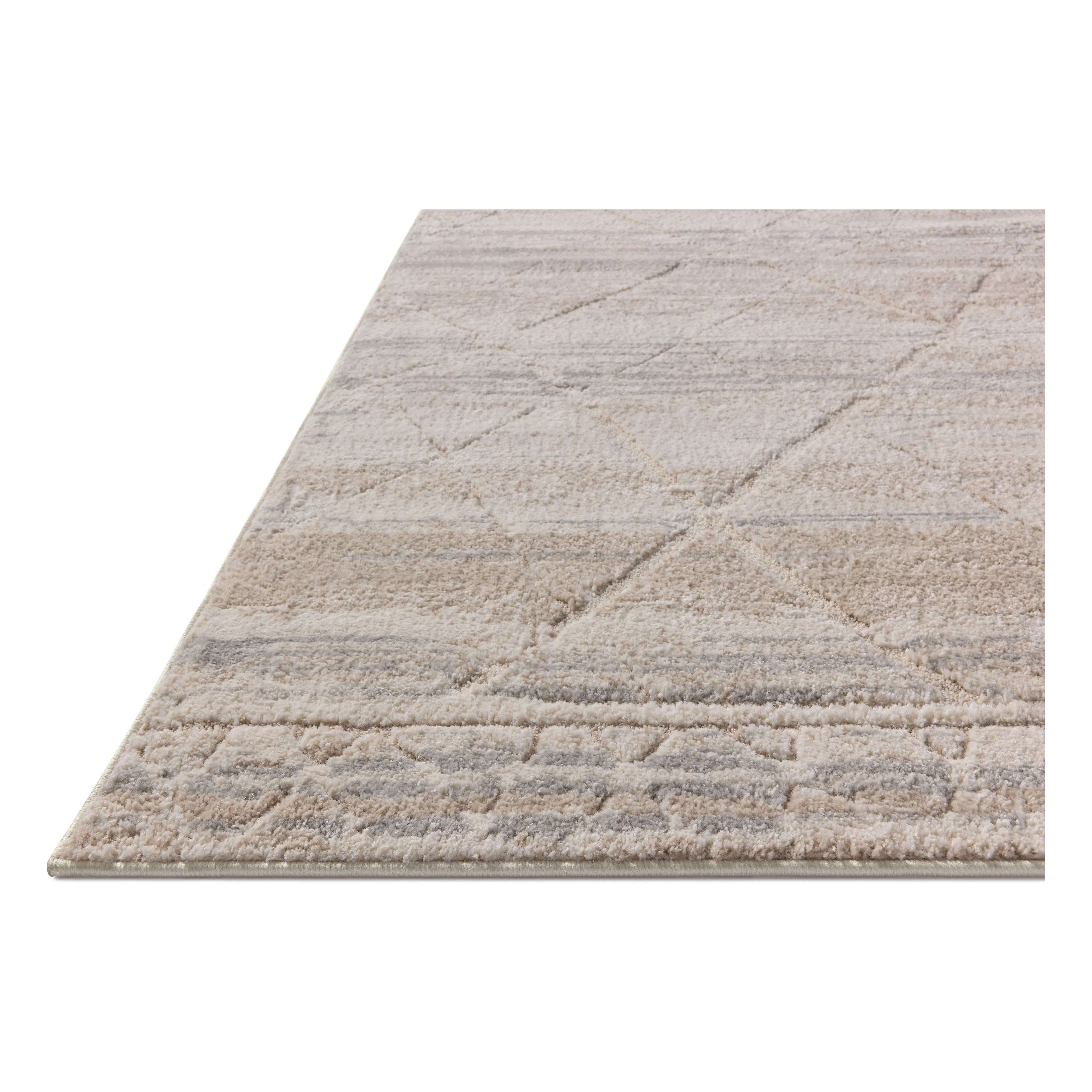 The Monty Collection by Amber Lewis x Loloi is a modern interpretation of richly piled Moroccan rugs in a refreshingly neutral color palette. The rugs abstract designs create a high-low texture in the pile for feet to sink into. Amethyst Home provides interior design, new home construction design consulting, vintage area rugs, and lighting in the Seattle metro area.