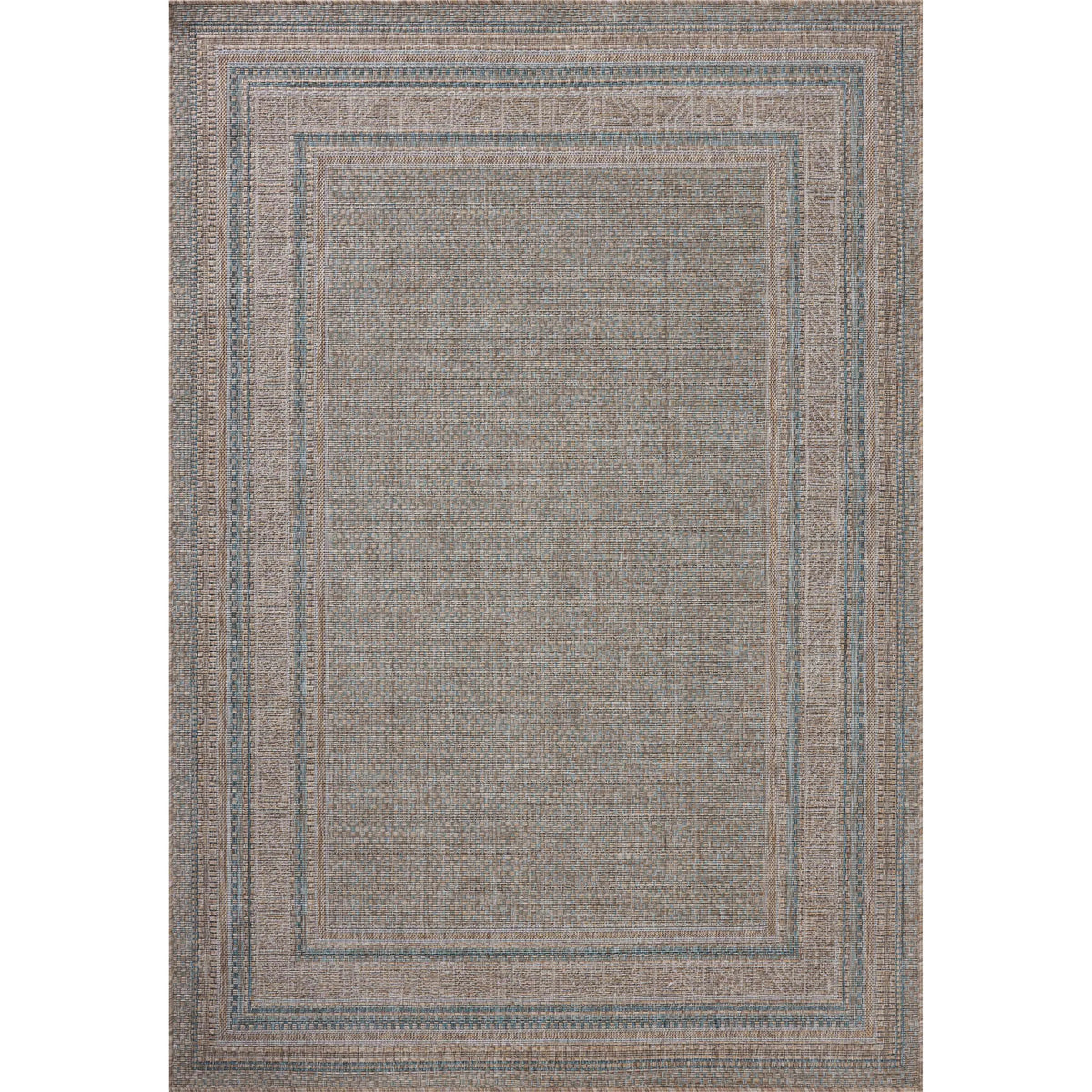 Amber Lewis x Loloi Topanga Natural / Teal Rug