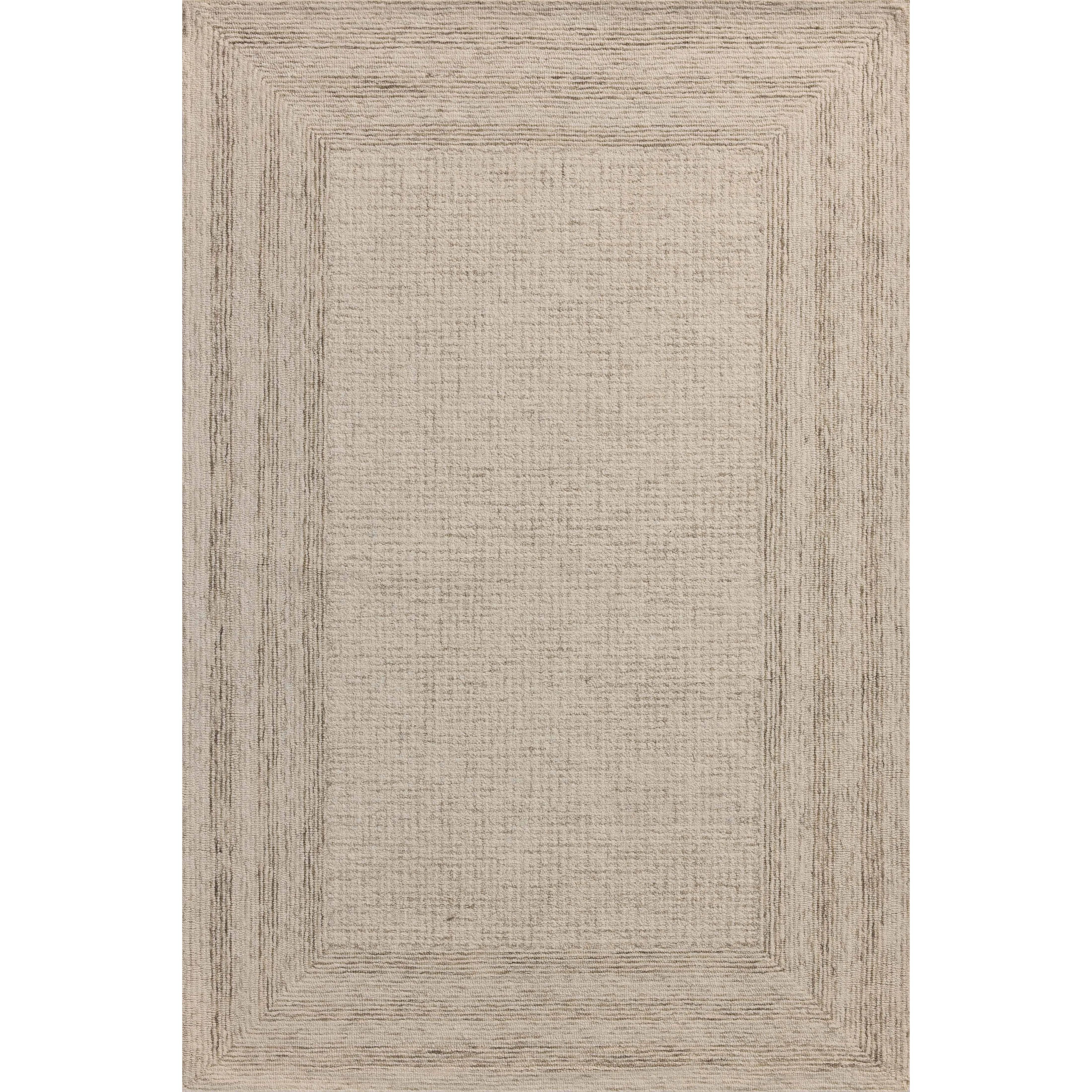 The Windsor Collection reveals the beauty of simplicity. This hand-tufted wool area rug from Amber Lewis x Loloi features a framed design in sophisticated color palettes. The combination of natural materials and tones gives this area rug timeless versatility, with a substantial pile to ground living rooms, bedrooms, and more. Amethyst Home provides interior design, new home construction design consulting, vintage area rugs, and lighting in the Los Angeles metro area.