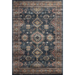 Featuring Anniston Machine Washable Denim / Sunset Rug by Loloi at Amethyst Home. The Anniston Collection is a washable rug with traditional motifs in beautifully saturated and distressed tones. This durable area rug is power-loomed of polyester in China and designed for the busiest rooms of the home—living rooms, bedrooms, kitchens, hallways, and more. It c. Amethyst Home provides interior design, new home construction design consulting, vintage area rugs, and lighting in the Monterey metro area.