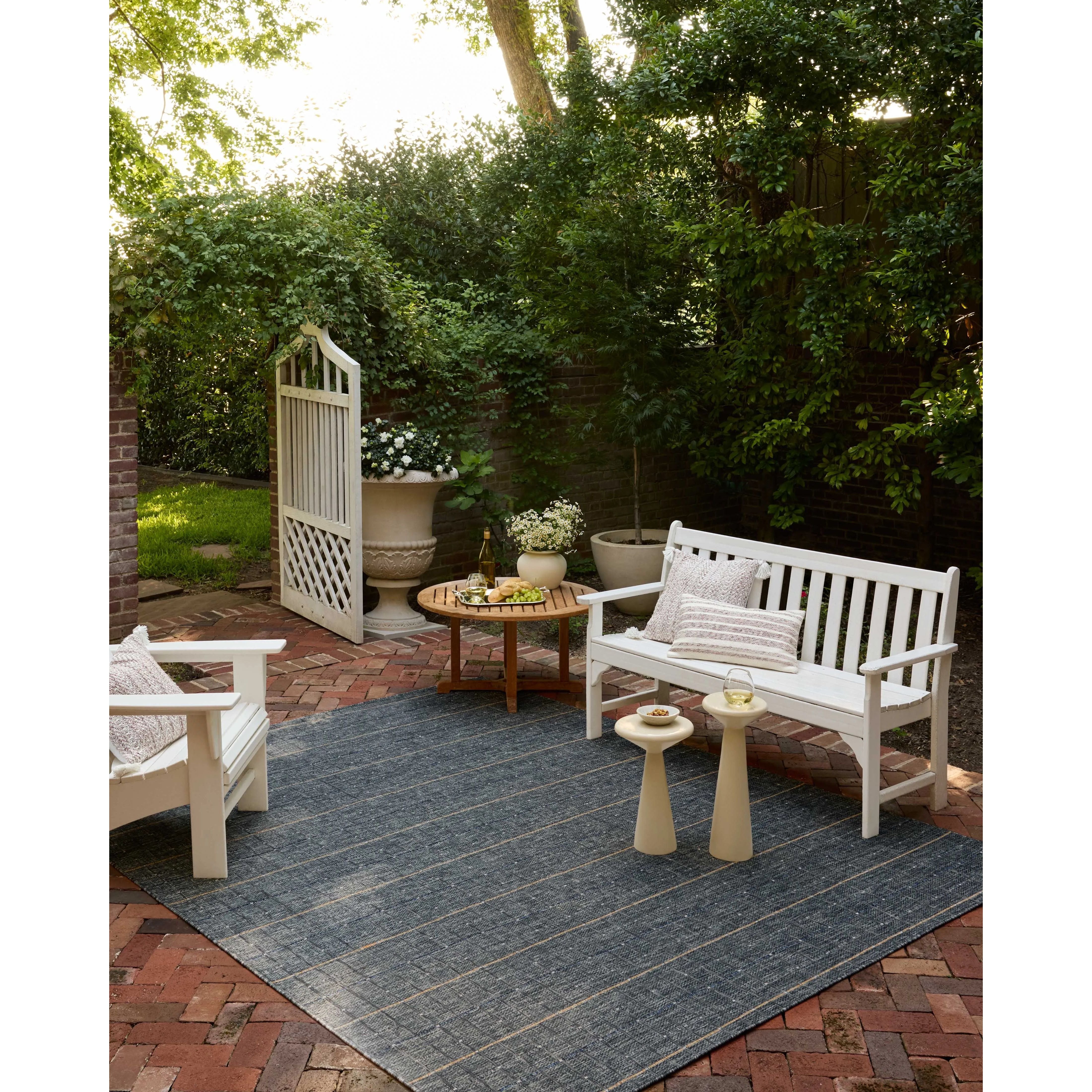 The Birch Collection is a cool-toned area rug with an understated linear design that adds casual structure to contemporary home decor. The rug is power-loomed of durable polyester, an easy-to-clean, no-shed construction for the busiest rooms of the home. Amethyst Home provides interior design, new home construction design consulting, vintage area rugs, and lighting in the Alpharetta metro area.