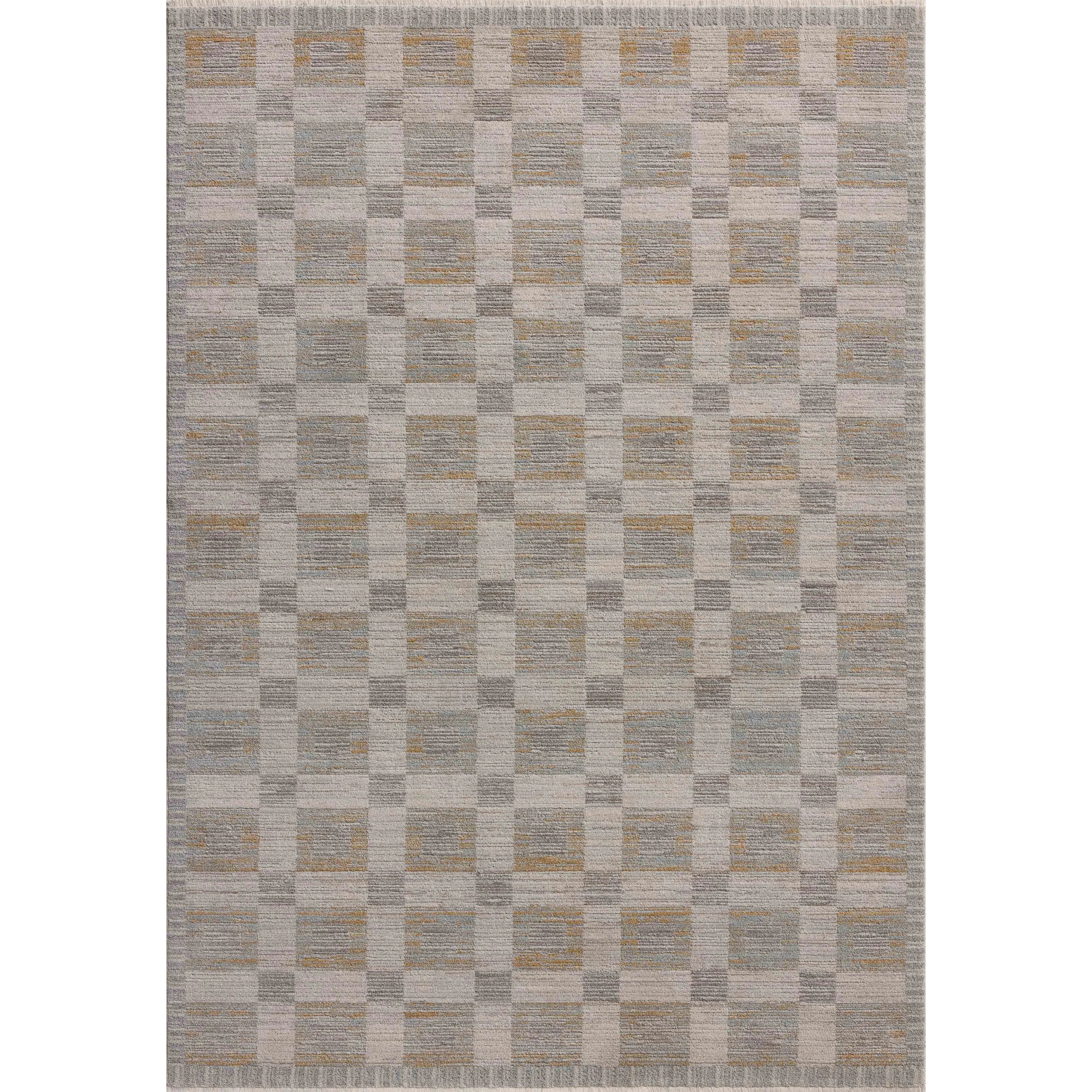 The Cali Collection by Amber Lewis x Loloi is a light-toned area rug with a casual geometric pattern that lends a neutral pattern to any space. Cali is power-loomed of polyester in Turkey for easy-to-clean, no-shed durability in high-traffic areas. This collection is also OEKO-TEX certified, ensuring its materials do not contain harmful substances. Amethyst Home provides interior design, new home construction design consulting, vintage area rugs, and lighting in the Laguna Beach metro area.