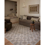 The Cali Collection by Amber Lewis x Loloi is a light-toned area rug with a casual geometric pattern that lends a neutral pattern to any space. Cali is power-loomed of polyester in Turkey for easy-to-clean, no-shed durability in high-traffic areas. This collection is also OEKO-TEX certified, ensuring its materials do not contain harmful substances. Amethyst Home provides interior design, new home construction design consulting, vintage area rugs, and lighting in the Scottsdale metro area.
