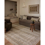 The Cali Collection by Amber Lewis x Loloi is a light-toned area rug with a casual geometric pattern that lends a neutral pattern to any space. Cali is power-loomed of polyester in Turkey for easy-to-clean, no-shed durability in high-traffic areas. This collection is also OEKO-TEX certified, ensuring its materials do not contain harmful substances. Amethyst Home provides interior design, new home construction design consulting, vintage area rugs, and lighting in the Laguna Beach metro area.