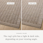 The Cali Collection by Amber Lewis x Loloi is a light-toned area rug with a casual geometric pattern that lends a neutral pattern to any space. Cali is power-loomed of polyester in Turkey for easy-to-clean, no-shed durability in high-traffic areas. This collection is also OEKO-TEX certified, ensuring its materials do not contain harmful substances. Amethyst Home provides interior design, new home construction design consulting, vintage area rugs, and lighting in the Laguna Beach metro area.