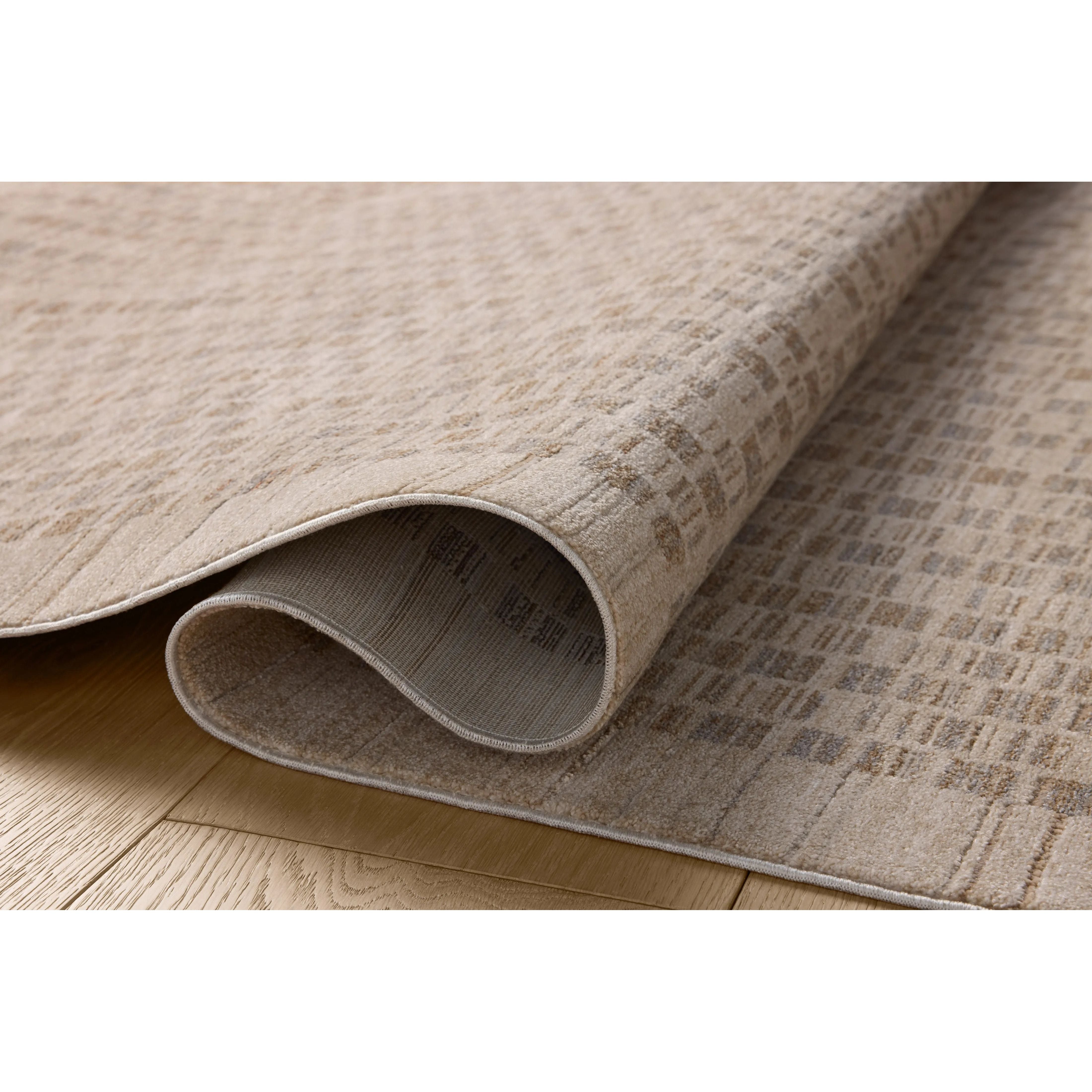 The Cali Collection by Amber Lewis x Loloi is a light-toned area rug with a casual geometric pattern that lends a neutral pattern to any space. Cali is power-loomed of polyester in Turkey for easy-to-clean, no-shed durability in high-traffic areas. This collection is also OEKO-TEX certified, ensuring its materials do not contain harmful substances. Amethyst Home provides interior design, new home construction design consulting, vintage area rugs, and lighting in the Park City metro area.