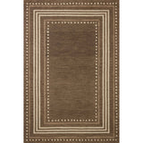 The Alfie Collection from Chris Loves Julia x Loloi is a handmade area rug with a playful framed design, a modern update to traditional home decor. Alfie is a natural centerpiece in living rooms and bedrooms, where its design can help frame the furniture in the room and the thick wool pile is welcome underfoot. Amethyst Home provides interior design, new home construction design consulting, vintage area rugs, and lighting in the Charlotte metro area.