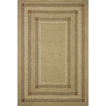 The Alfie Collection from Chris Loves Julia x Loloi is a handmade area rug with a playful framed design, a modern update to traditional home decor. Alfie is a natural centerpiece in living rooms and bedrooms, where its design can help frame the furniture in the room and the thick wool pile is welcome underfoot. Amethyst Home provides interior design, new home construction design consulting, vintage area rugs, and lighting in the Kansas City metro area.