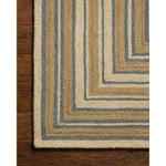 The Alfie Collection from Chris Loves Julia x Loloi is a handmade area rug with a playful framed design, a modern update to traditional home decor. Alfie is a natural centerpiece in living rooms and bedrooms, where its design can help frame the furniture in the room and the thick wool pile is welcome underfoot. Amethyst Home provides interior design, new home construction design consulting, vintage area rugs, and lighting in the Los Angeles metro area.