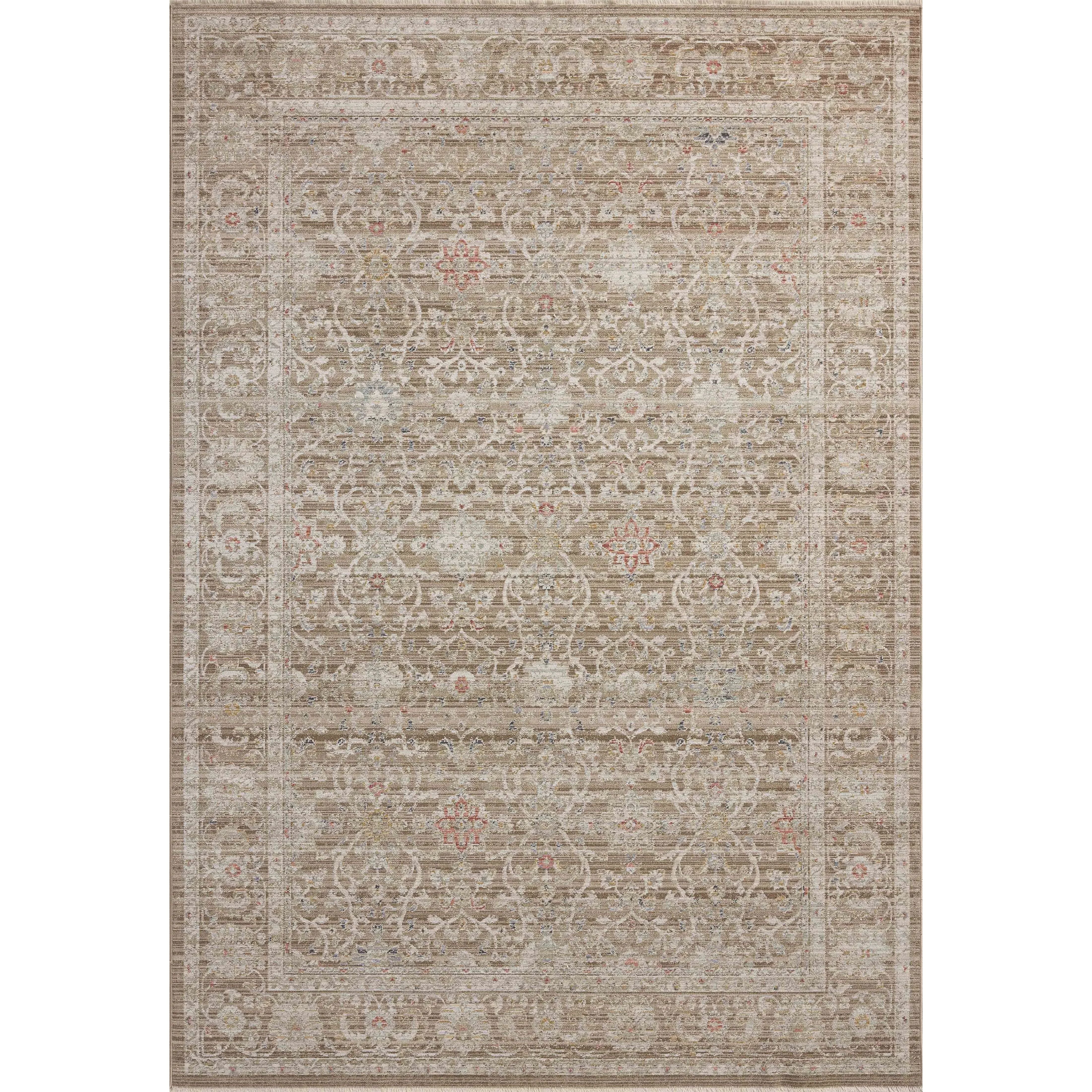 The Ida Collection from Chris Loves Julia x Loloi is a vintage-inspired area rug with a soft, subtly textured pile similar to hand-knotted rugs. The rugs gentle distressing creates a timeless look, while its durability and earthy colorways make it a great choice for the busiest rooms of the home, especially living rooms, kitchens, and hallways. Amethyst Home provides interior design, new home construction design consulting, vintage area rugs, and lighting in the Calabasas metro area.