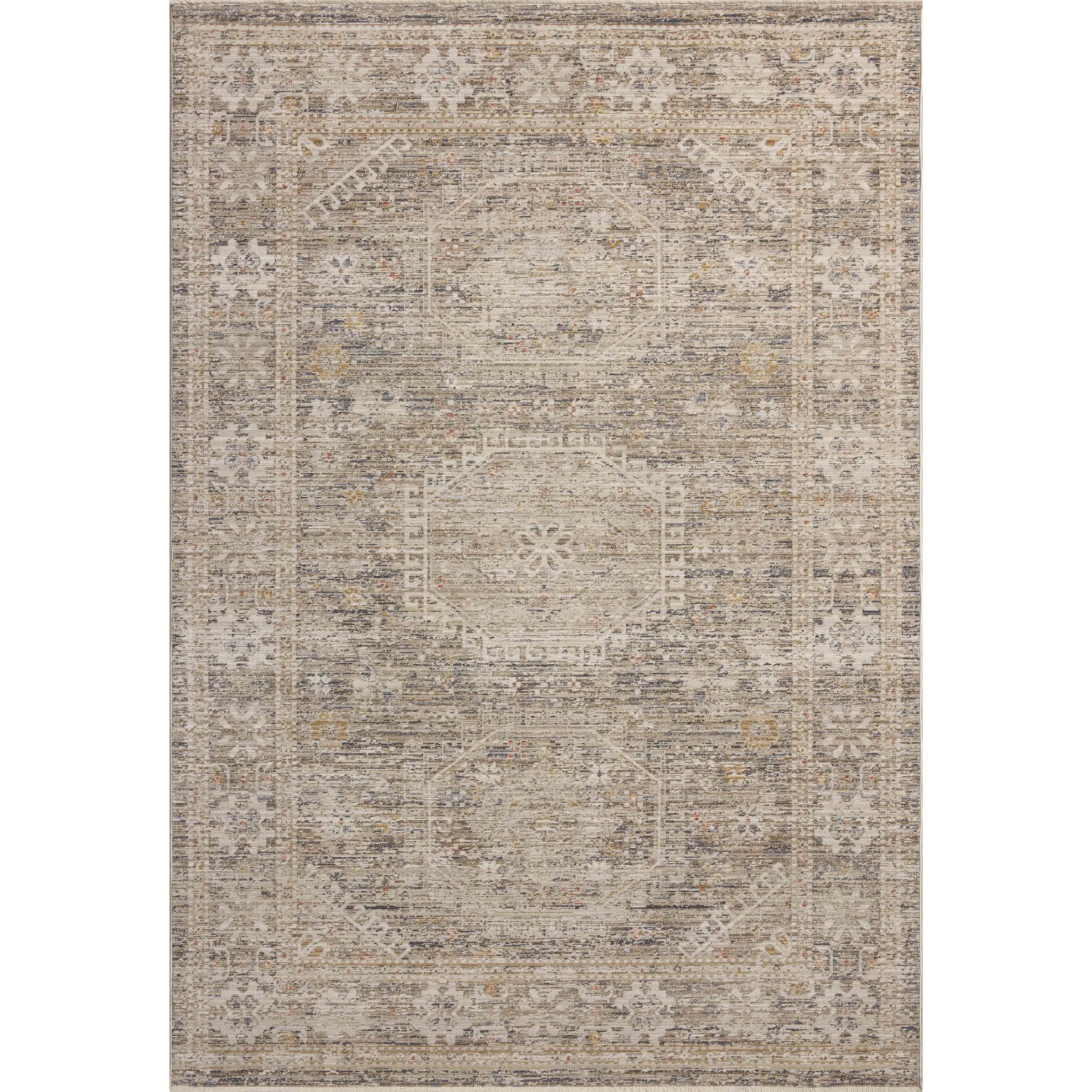 The Ida Collection from Chris Loves Julia x Loloi is a vintage-inspired area rug with a soft, subtly textured pile similar to hand-knotted rugs. The rugs gentle distressing creates a timeless look, while its durability and earthy colorways make it a great choice for the busiest rooms of the home, especially living rooms, kitchens, and hallways. Amethyst Home provides interior design, new home construction design consulting, vintage area rugs, and lighting in the Dallas metro area.