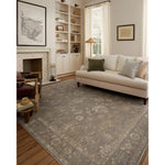 The Louisa Collection is a serene area rug based on beautiful, traditional Turkish designs updated in calm colorways by Chris Loves Julia in collaboration with Loloi. Pale blues, creams, and browns create a sense of softness, but so does the rugs pile, which is made of easy-to-clean, velvety polyester. Amethyst Home provides interior design, new home construction design consulting, vintage area rugs, and lighting in the Nashville metro area.