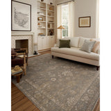 The Louisa Collection is a serene area rug based on beautiful, traditional Turkish designs updated in calm colorways by Chris Loves Julia in collaboration with Loloi. Pale blues, creams, and browns create a sense of softness, but so does the rugs pile, which is made of easy-to-clean, velvety polyester. Amethyst Home provides interior design, new home construction design consulting, vintage area rugs, and lighting in the Nashville metro area.