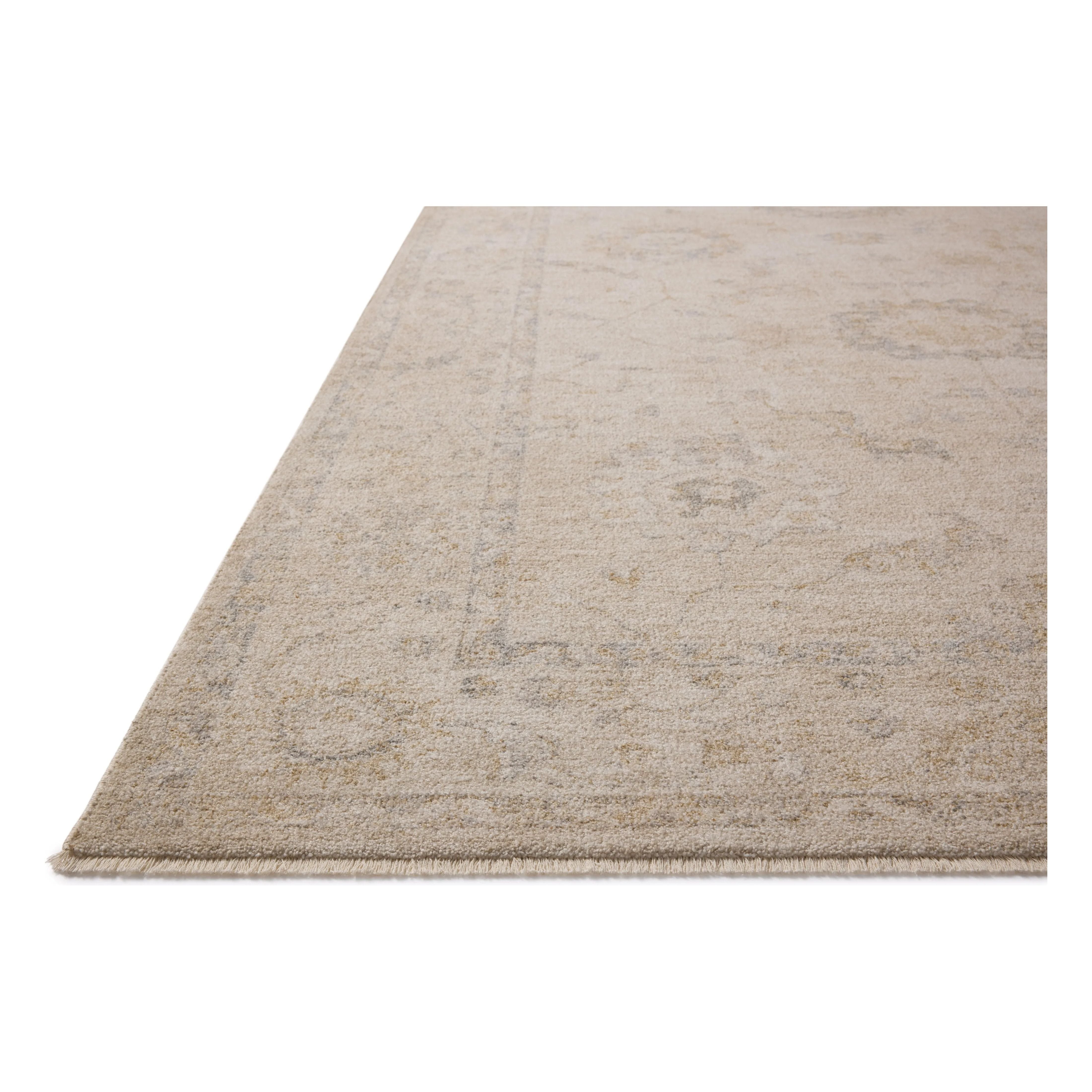 The Louisa Collection is a serene area rug based on beautiful, traditional Turkish designs updated in calm colorways by Chris Loves Julia in collaboration with Loloi. Pale blues, creams, and browns create a sense of softness, but so does the rugs pile, which is made of easy-to-clean, velvety polyester. Amethyst Home provides interior design, new home construction design consulting, vintage area rugs, and lighting in the Monterey metro area.