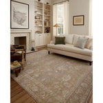 The Louisa Collection is a serene area rug based on beautiful, traditional Turkish designs updated in calm colorways by Chris Loves Julia in collaboration with Loloi. Pale blues, creams, and browns create a sense of softness, but so does the rugs pile, which is made of easy-to-clean, velvety polyester. Amethyst Home provides interior design, new home construction design consulting, vintage area rugs, and lighting in the Dallas metro area.
