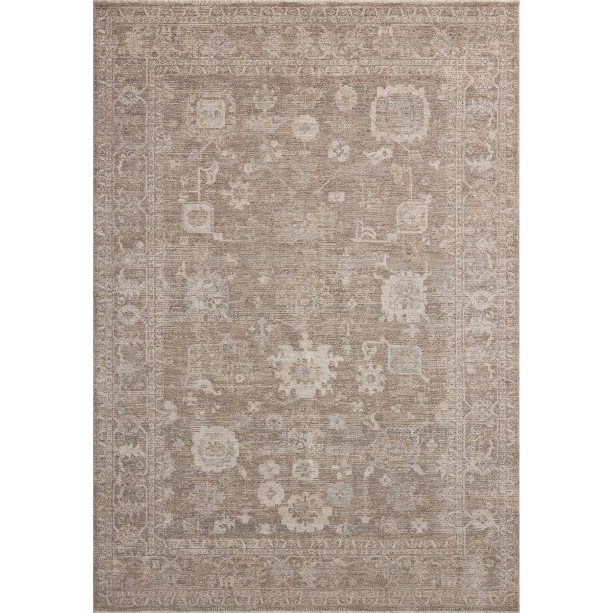 Chris Loves Julia × Loloi Louisa Taupe / Ivory Rug