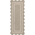 The Scottie Collection from Chris Loves Julia x Loloi is a hand-tufted wool area rug with a playful scalloped edge and lower-pile, striped border for a touch of structure. The rugs overall pile is thick and plush, available in easygoing earth tones and neutral colorways. Amethyst Home provides interior design, new home construction design consulting, vintage area rugs, and lighting in the Omaha metro area.