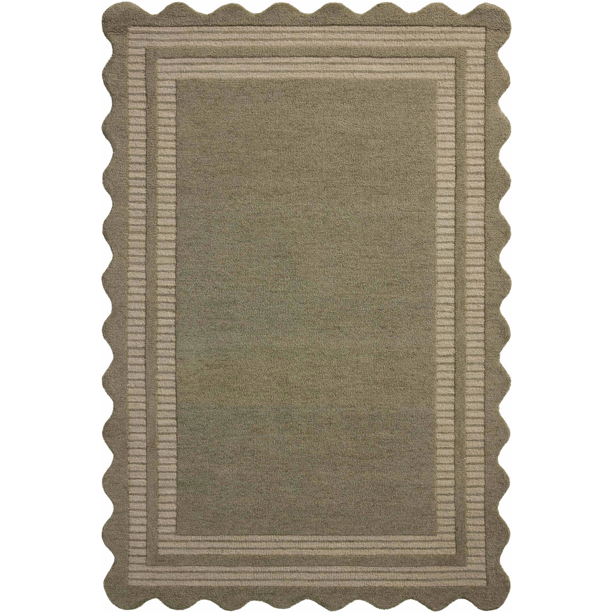 Chris Loves Julia × Loloi Scottie Olive / Pebble Rug