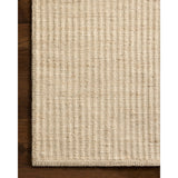 The Elma Collection is a vertically striped area rug framed with whip-stitched edges to help ground your space. This timeless, neutral rug is great for high-traffic living rooms, bedrooms, and dining rooms of many home decor styles. Amethyst Home provides interior design, new home construction design consulting, vintage area rugs, and lighting in the Des Moines metro area.