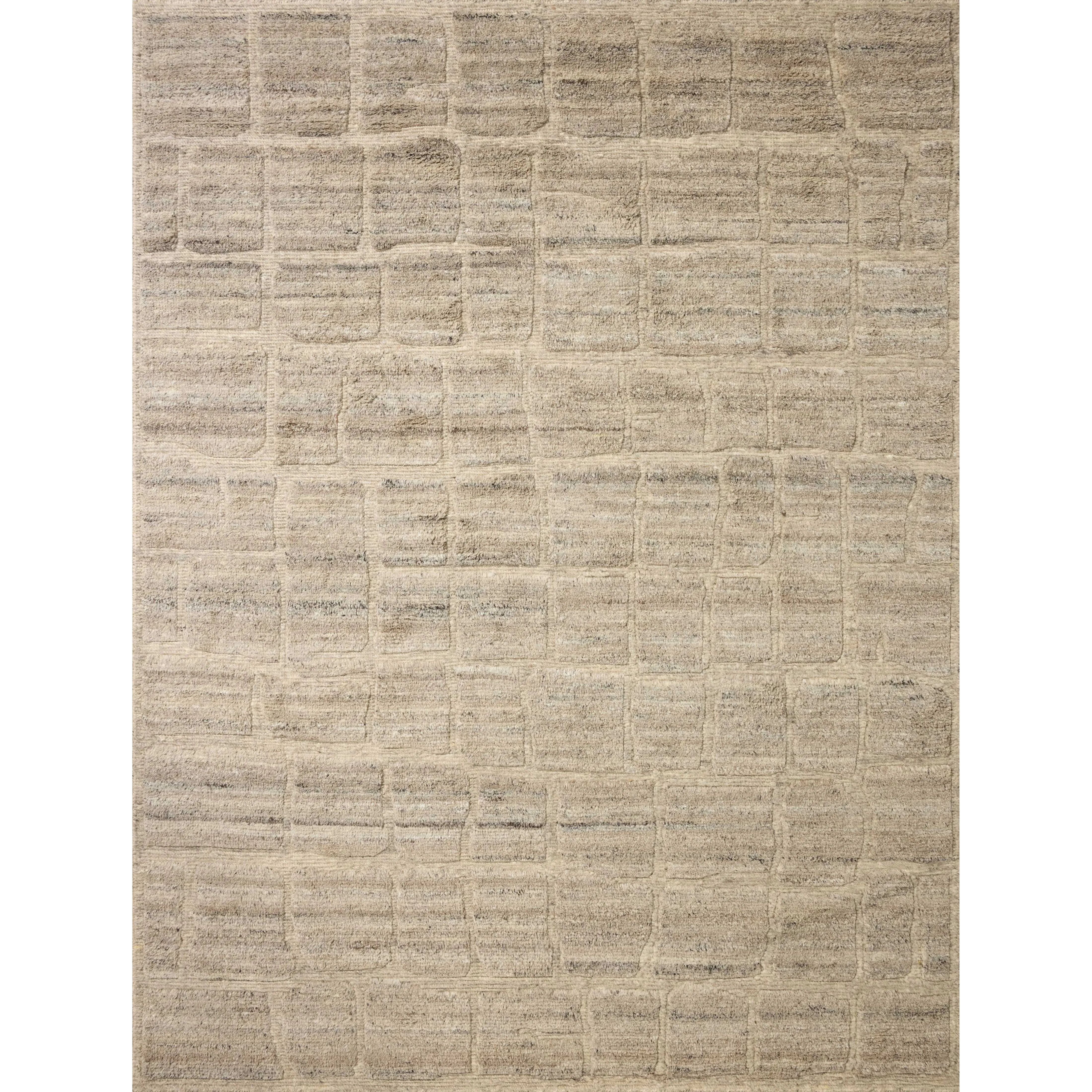 The Hughes Collection is a chunky and soft hand-knotted area rug with a graphic pattern for elevated home decor. The design comes to life with a space-dyed pile that reveals a multitude of beautiful tones, perfect for living rooms, bedrooms, and more high-traffic areas. Amethyst Home provides interior design, new home construction design consulting, vintage area rugs, and lighting in the Kansas City metro area.