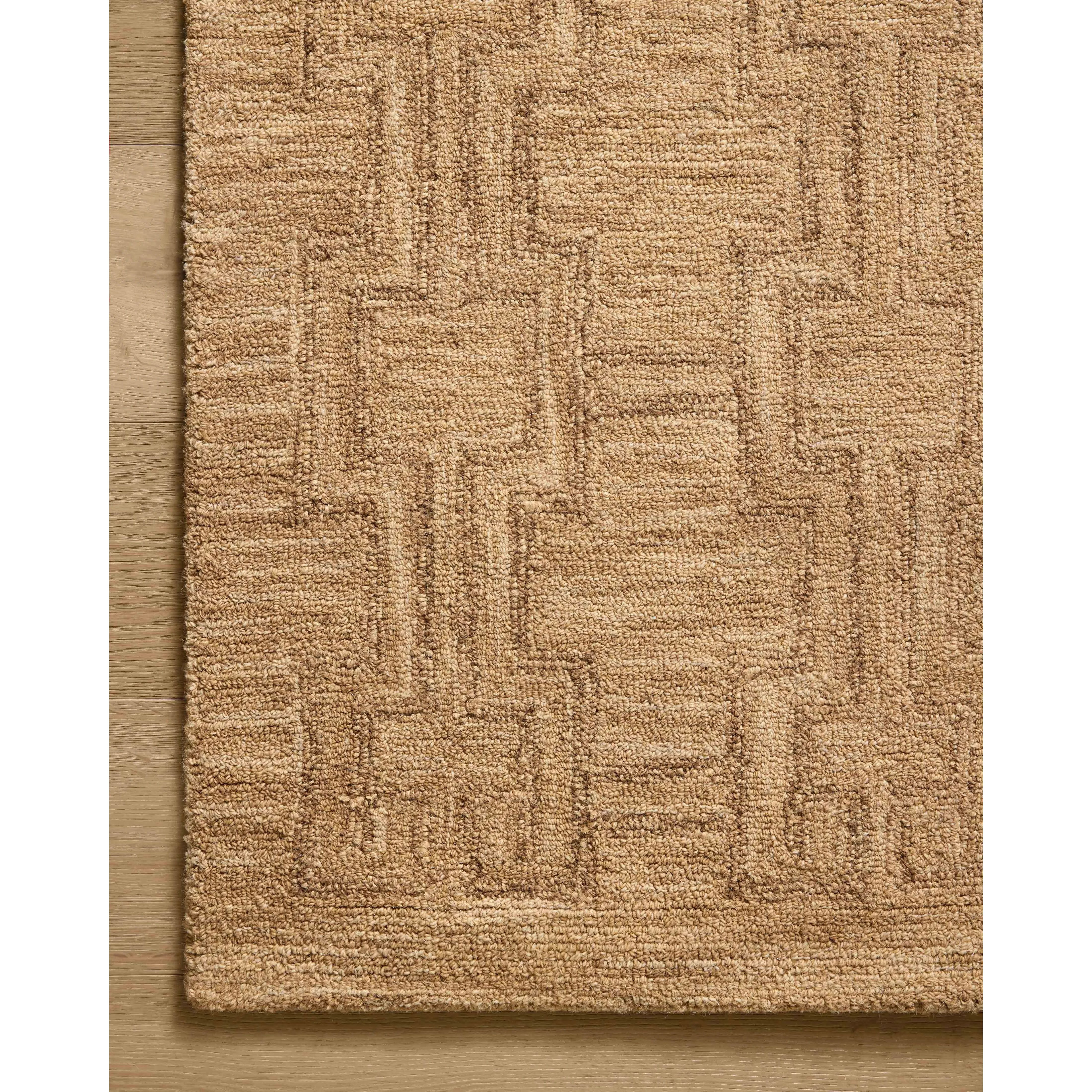 The Barrow Collection by Jeremiah Brent x Loloi is a hand-tufted area rug with a bold linear design inspired by modern art and classical architecture. The rugs pile is a blend of wool and jute for a stable, substantial feel that can ground living rooms, dining rooms, bedrooms, and more. Amethyst Home provides interior design, new home construction design consulting, vintage area rugs, and lighting in the Washington metro area.