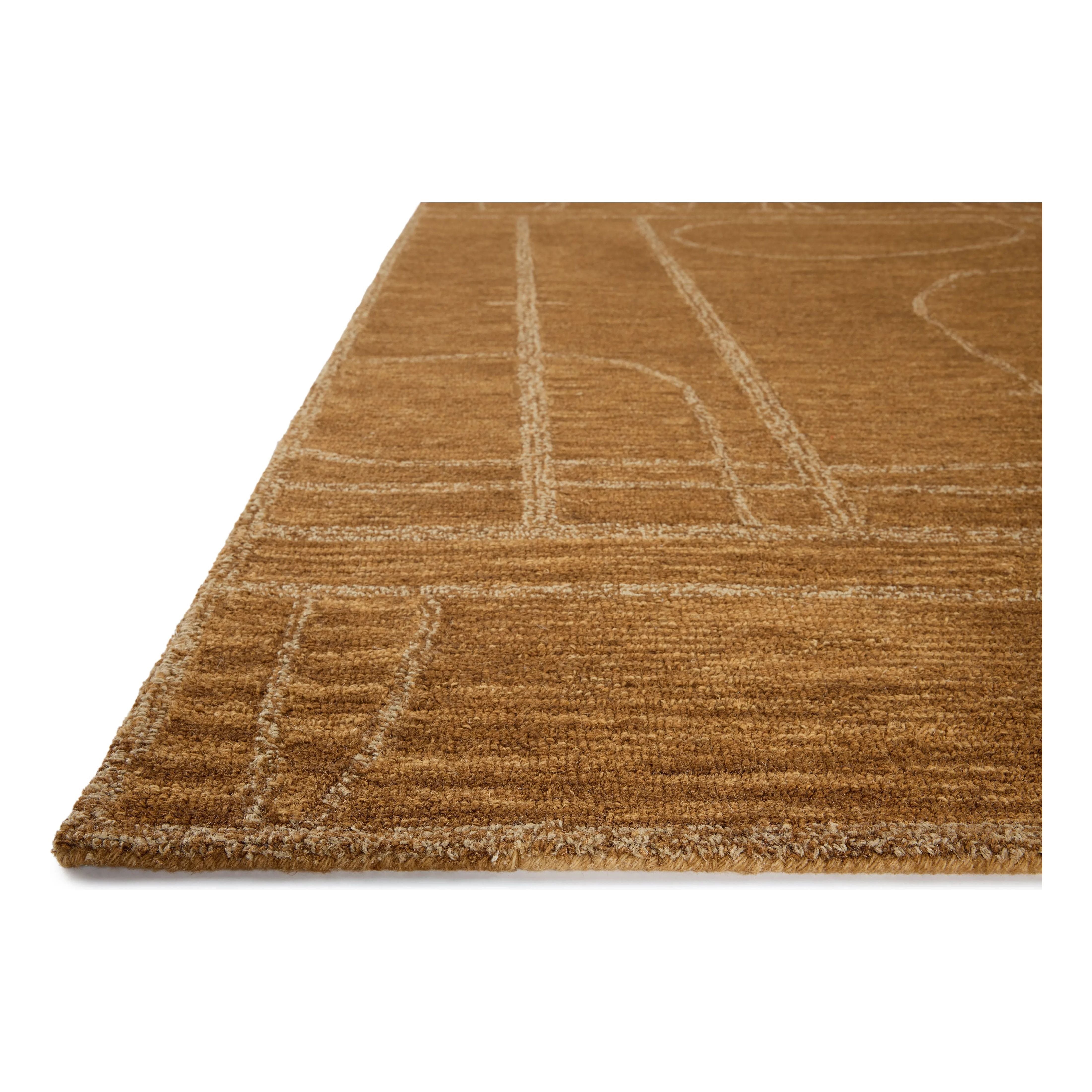 The Barrow Collection by Jeremiah Brent x Loloi is a hand-tufted area rug with a bold linear design inspired by modern art and classical architecture. The rugs pile is a blend of wool and jute for a stable, substantial feel that can ground living rooms, dining rooms, bedrooms, and more. Amethyst Home provides interior design, new home construction design consulting, vintage area rugs, and lighting in the Houston metro area.