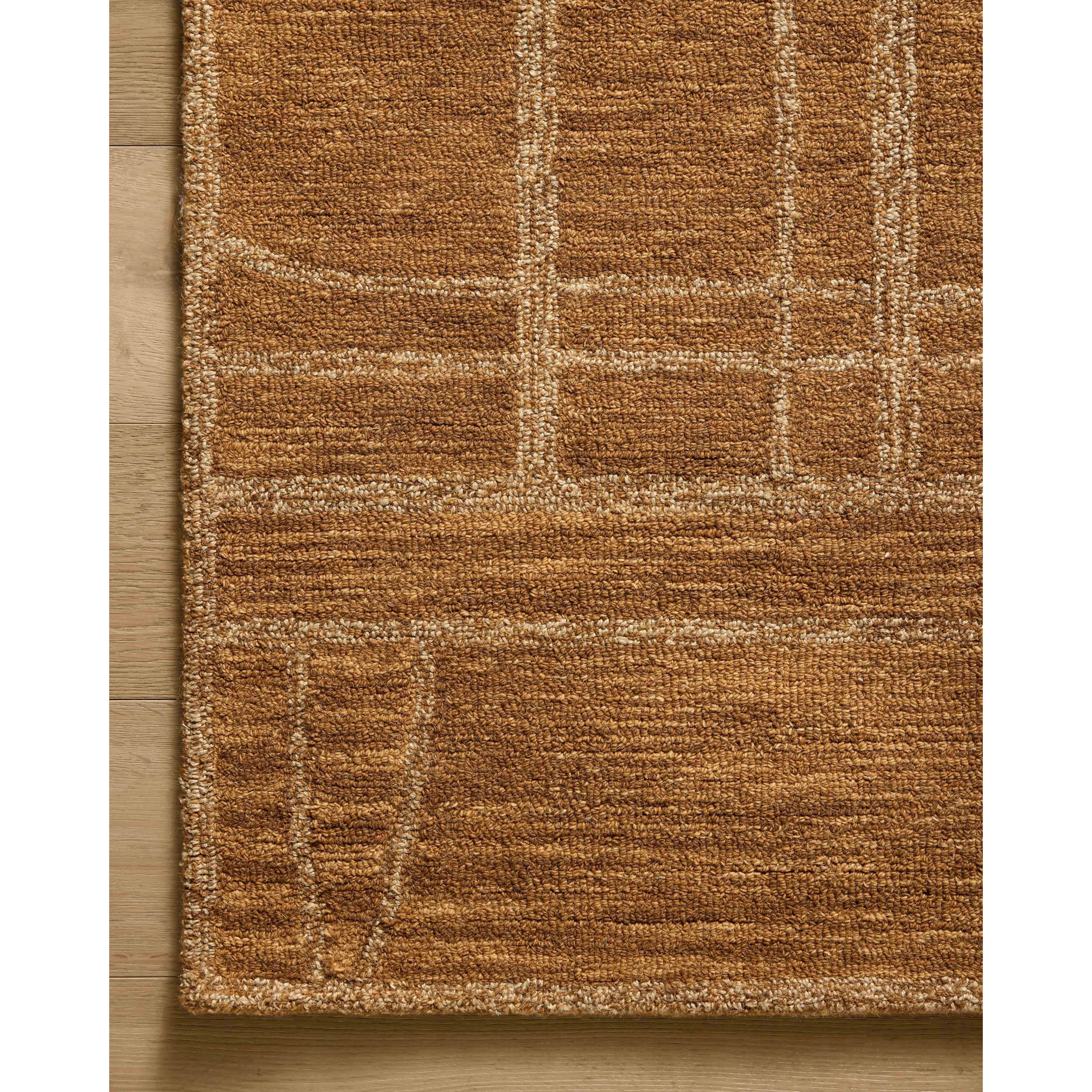 The Barrow Collection by Jeremiah Brent x Loloi is a hand-tufted area rug with a bold linear design inspired by modern art and classical architecture. The rugs pile is a blend of wool and jute for a stable, substantial feel that can ground living rooms, dining rooms, bedrooms, and more. Amethyst Home provides interior design, new home construction design consulting, vintage area rugs, and lighting in the Newport Beach metro area.