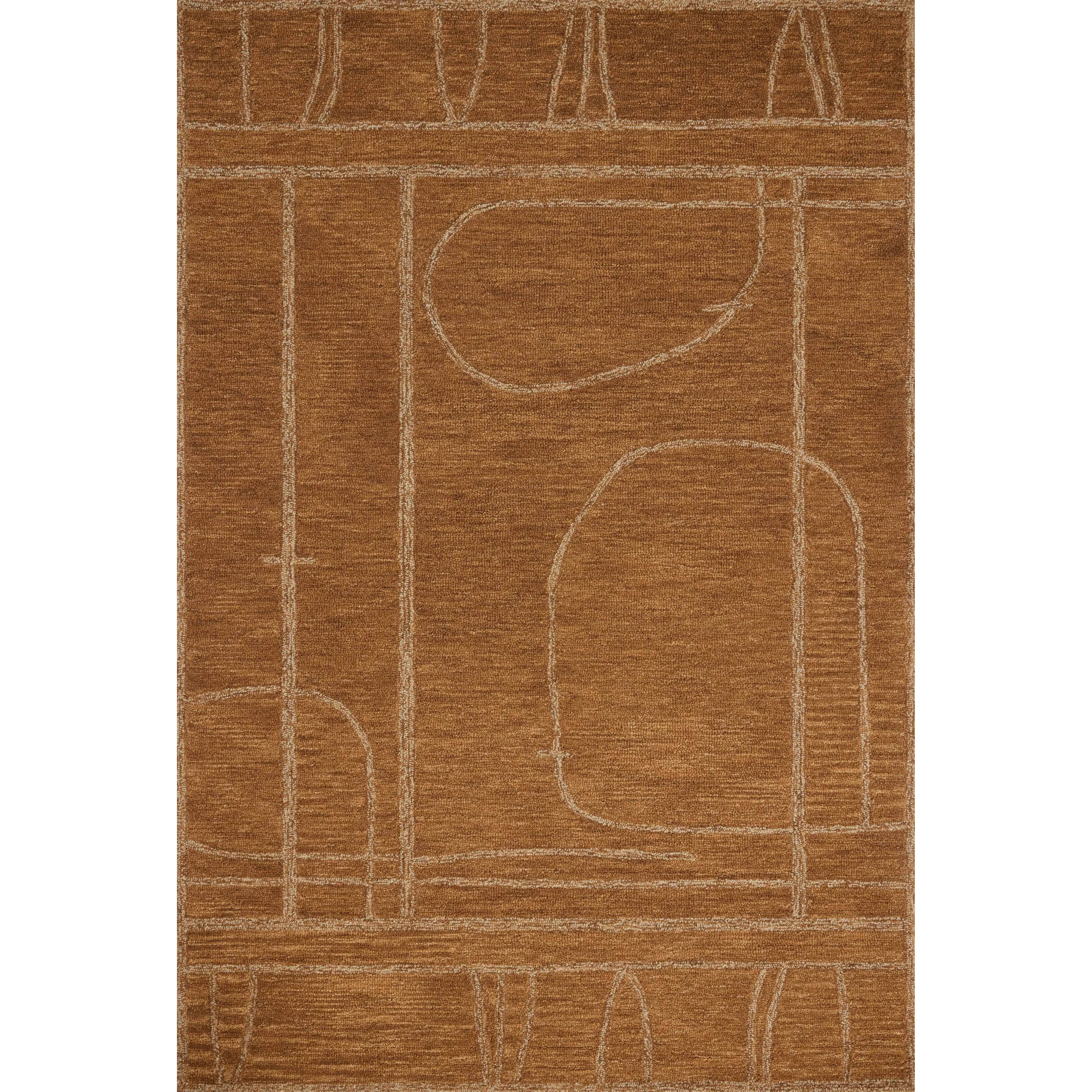 The Barrow Collection by Jeremiah Brent x Loloi is a hand-tufted area rug with a bold linear design inspired by modern art and classical architecture. The rugs pile is a blend of wool and jute for a stable, substantial feel that can ground living rooms, dining rooms, bedrooms, and more. Amethyst Home provides interior design, new home construction design consulting, vintage area rugs, and lighting in the Scottsdale metro area.