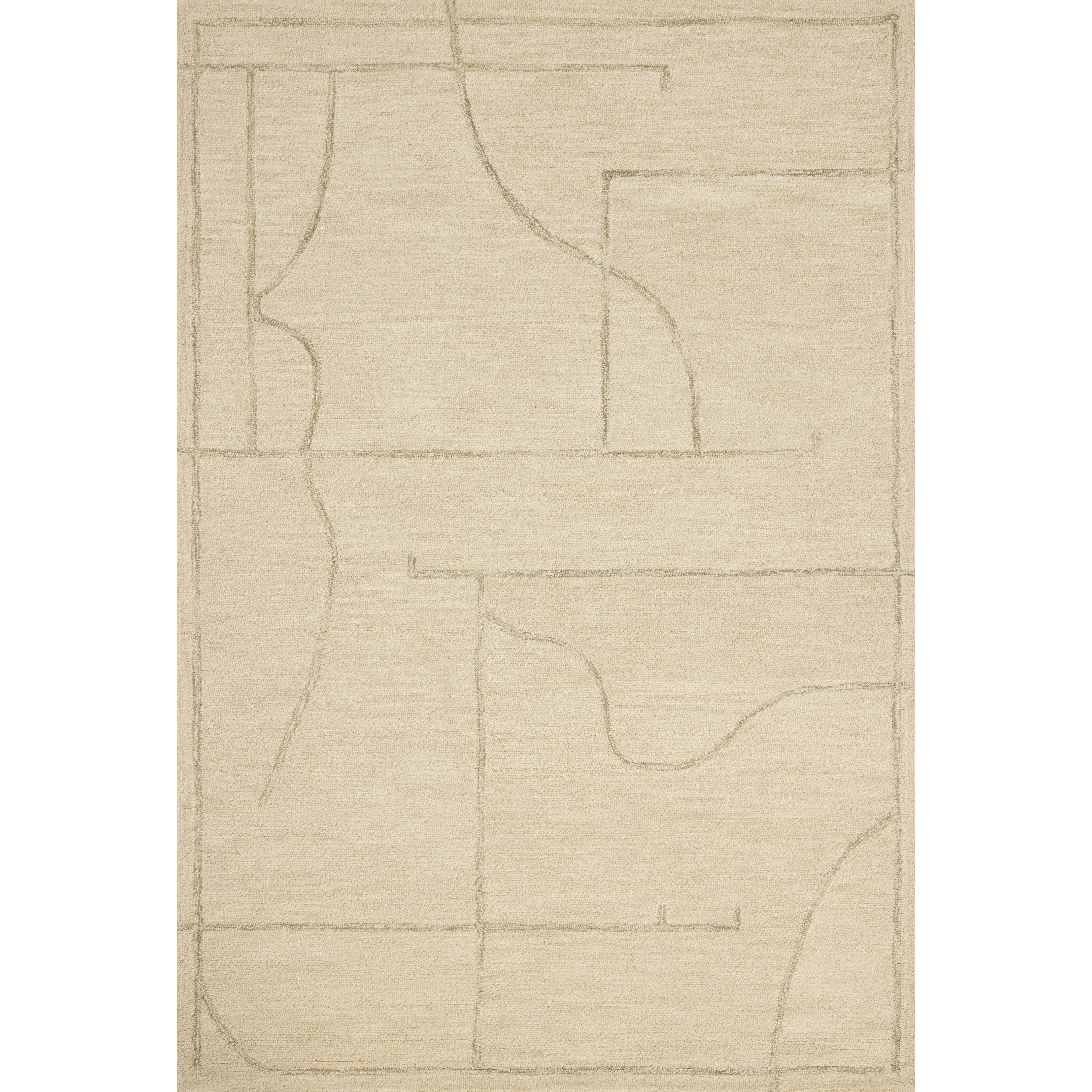 The Barrow Collection by Jeremiah Brent x Loloi is a hand-tufted area rug with a bold linear design inspired by modern art and classical architecture. The rug’s pile is a blend of wool and jute for a stable, substantial feel that can ground living rooms, dining rooms, bedrooms, and more. Amethyst Home provides interior design, new home construction design consulting, vintage area rugs, and lighting in the Miami metro area.