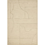 The Barrow Collection by Jeremiah Brent x Loloi is a hand-tufted area rug with a bold linear design inspired by modern art and classical architecture. The rugs pile is a blend of wool and jute for a stable, substantial feel that can ground living rooms, dining rooms, bedrooms, and more. Amethyst Home provides interior design, new home construction design consulting, vintage area rugs, and lighting in the Scottsdale metro area.