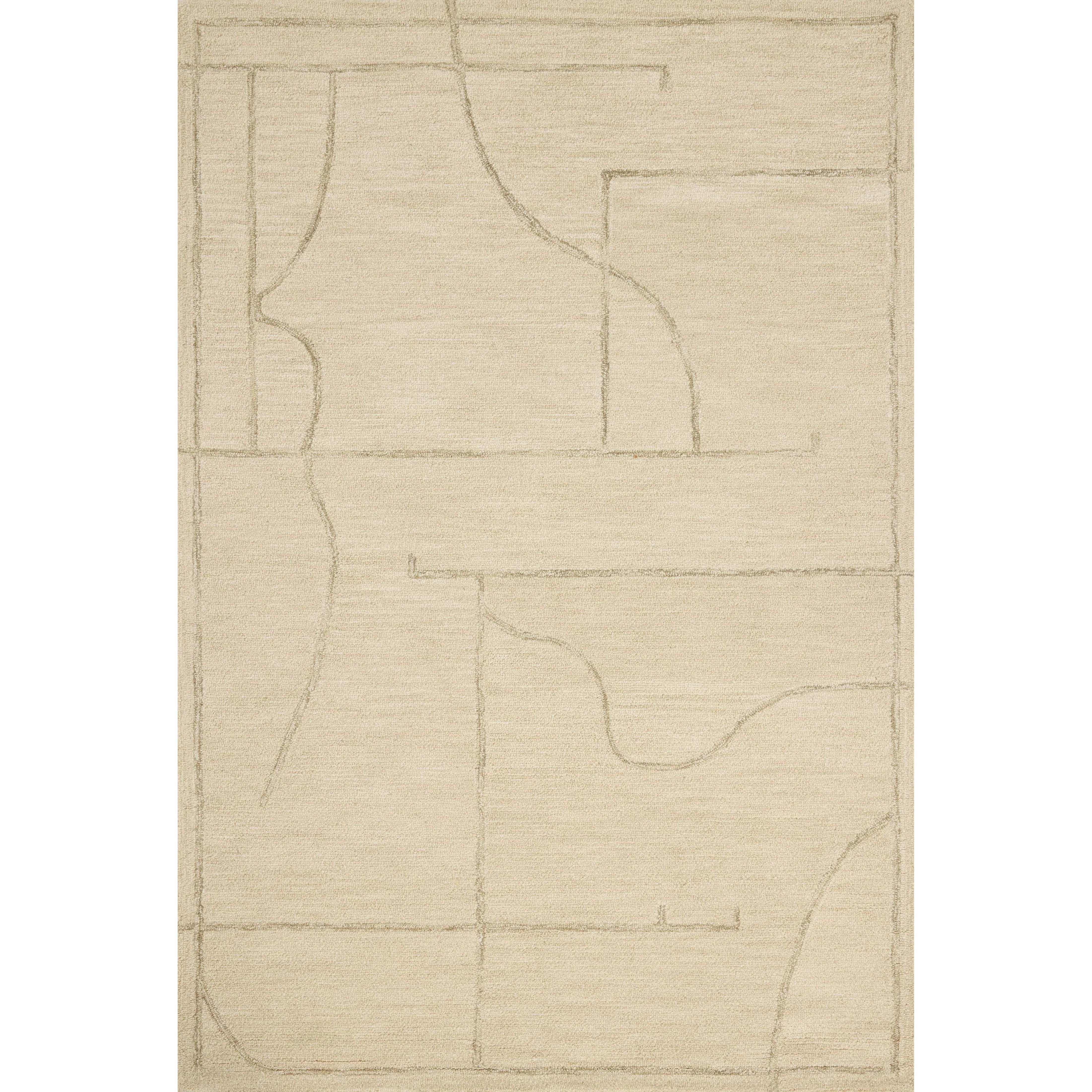 The Barrow Collection by Jeremiah Brent x Loloi is a hand-tufted area rug with a bold linear design inspired by modern art and classical architecture. The rugs pile is a blend of wool and jute for a stable, substantial feel that can ground living rooms, dining rooms, bedrooms, and more. Amethyst Home provides interior design, new home construction design consulting, vintage area rugs, and lighting in the Scottsdale metro area.