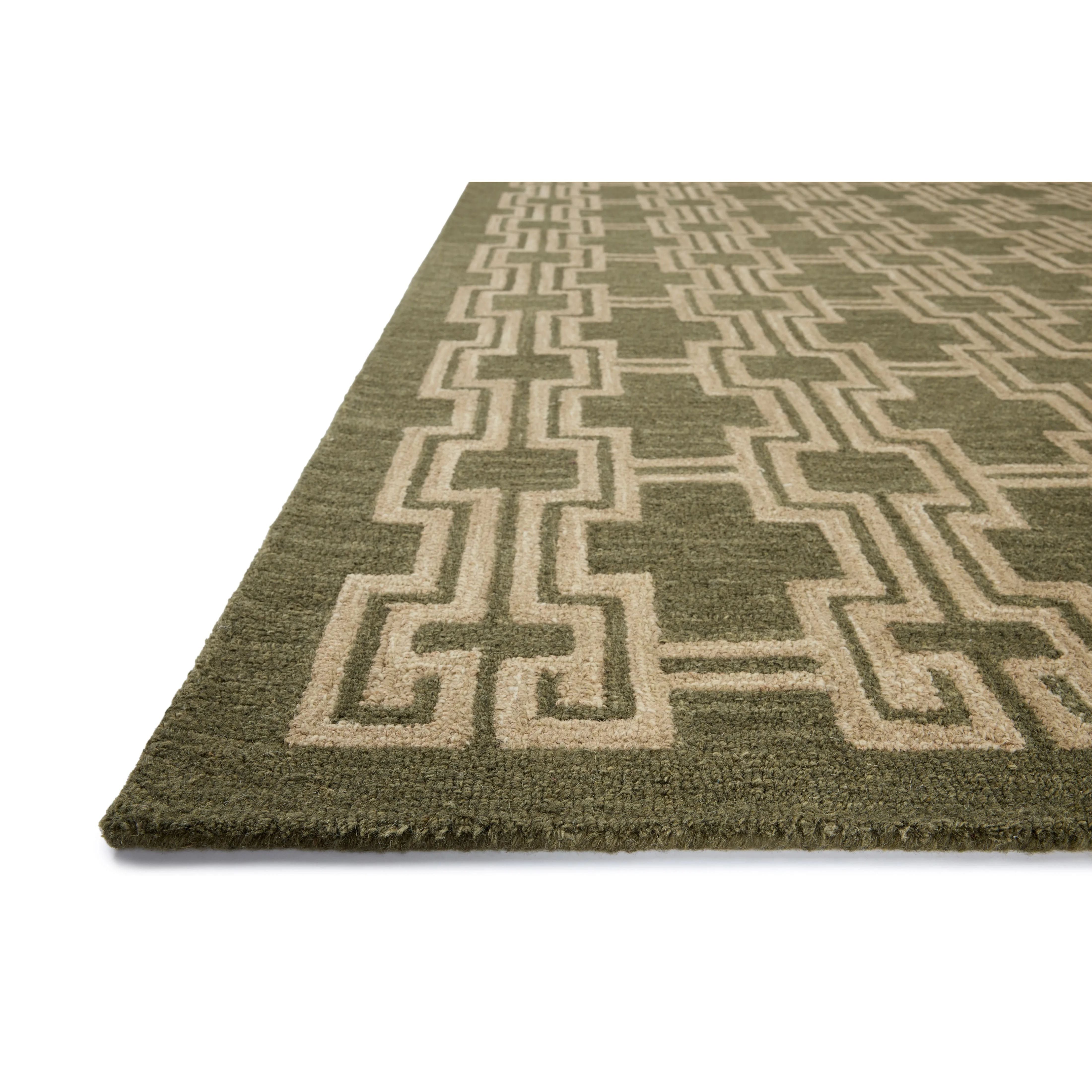 The Barrow Collection by Jeremiah Brent x Loloi is a hand-tufted area rug with a bold linear design inspired by modern art and classical architecture. The rug’s pile is a blend of wool and jute for a stable, substantial feel that can ground living rooms, dining rooms, bedrooms, and more. Amethyst Home provides interior design, new home construction design consulting, vintage area rugs, and lighting in the San Diego metro area.