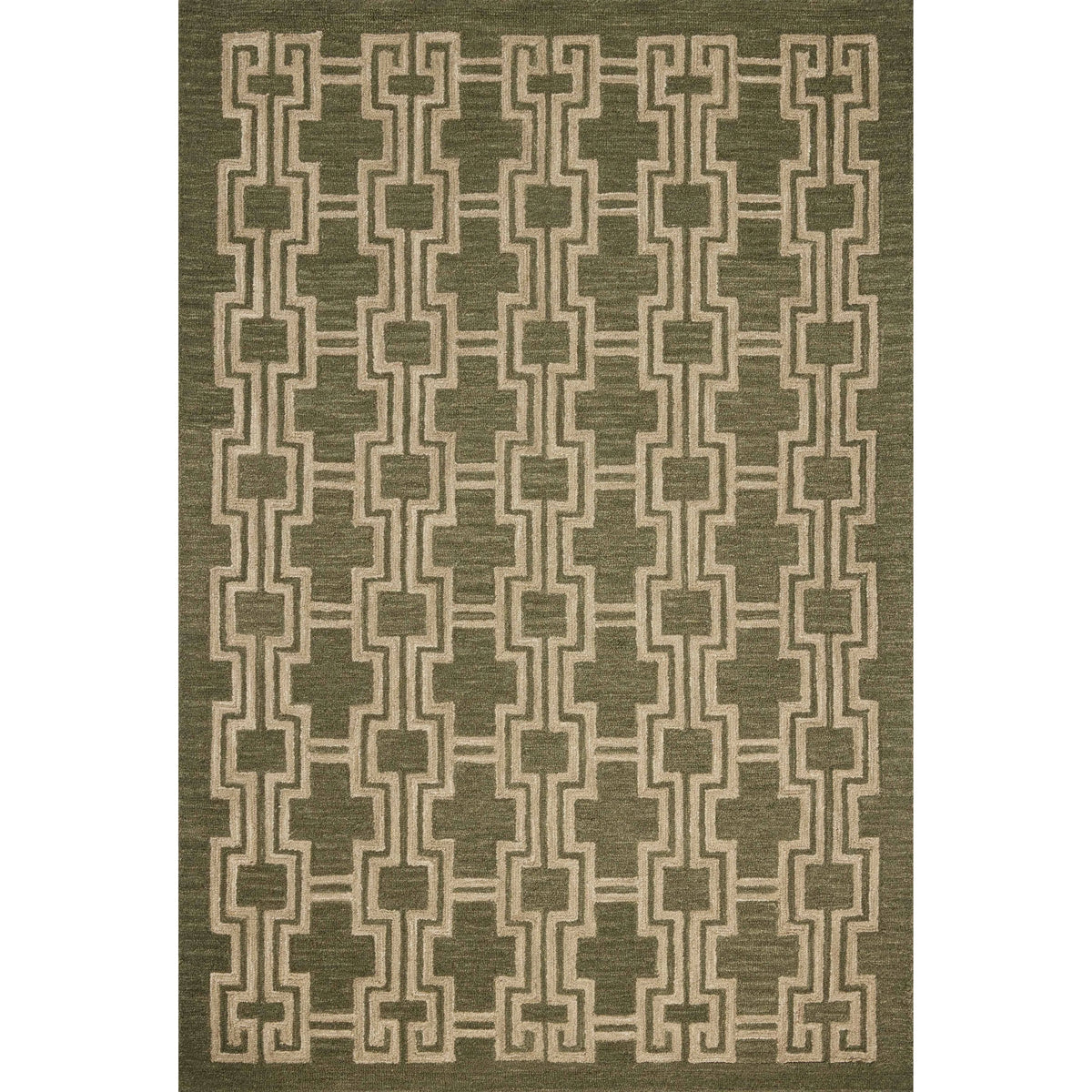 Jeremiah Brent x Loloi Barrow Moss / Beige Rug