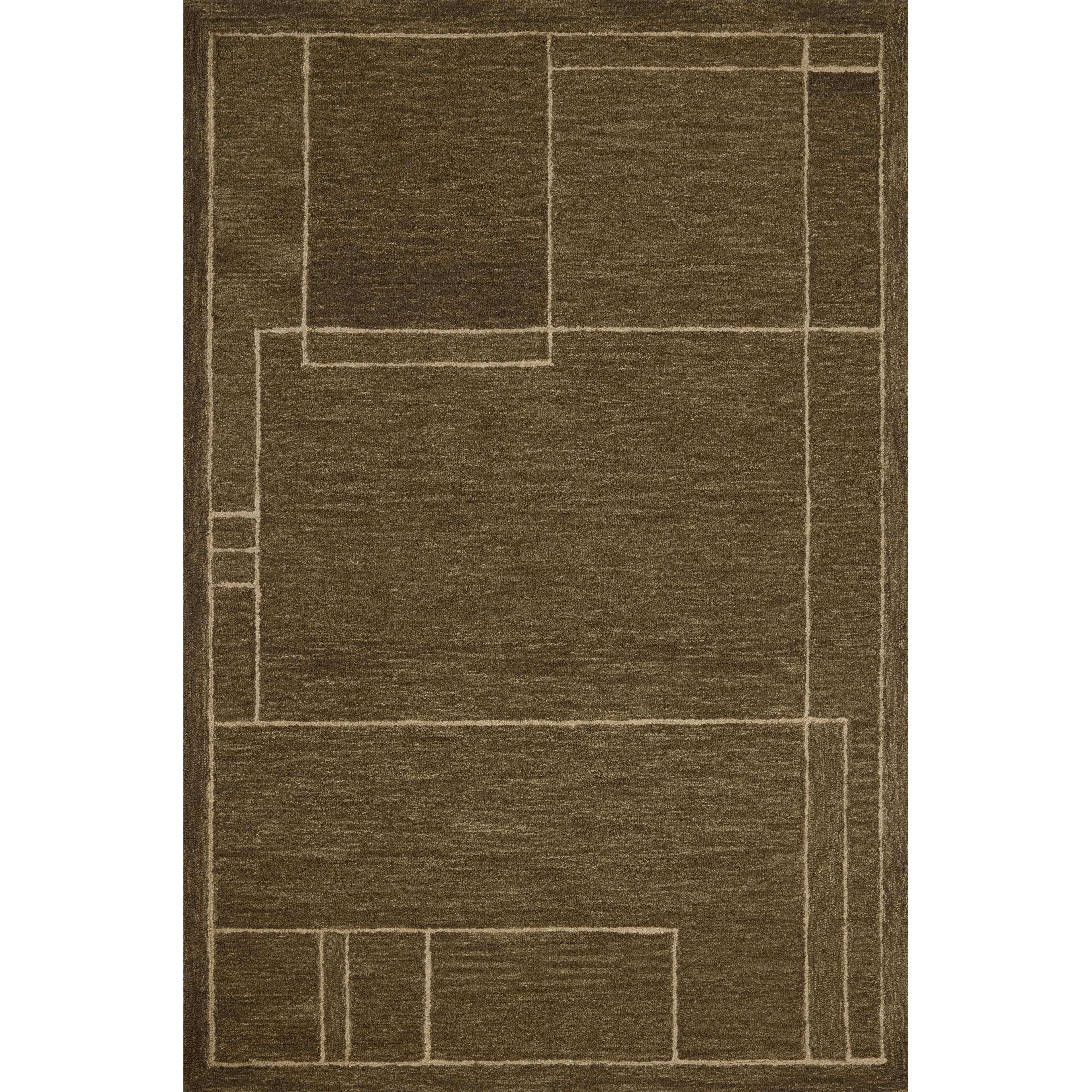 The Barrow Collection by Jeremiah Brent x Loloi is a hand-tufted area rug with a bold linear design inspired by modern art and classical architecture. The rugs pile is a blend of wool and jute for a stable, substantial feel that can ground living rooms, dining rooms, bedrooms, and more. Amethyst Home provides interior design, new home construction design consulting, vintage area rugs, and lighting in the Kansas City metro area.