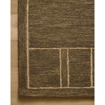 The Barrow Collection by Jeremiah Brent x Loloi is a hand-tufted area rug with a bold linear design inspired by modern art and classical architecture. The rugs pile is a blend of wool and jute for a stable, substantial feel that can ground living rooms, dining rooms, bedrooms, and more. Amethyst Home provides interior design, new home construction design consulting, vintage area rugs, and lighting in the Park City metro area.