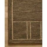 The Barrow Collection by Jeremiah Brent x Loloi is a hand-tufted area rug with a bold linear design inspired by modern art and classical architecture. The rugs pile is a blend of wool and jute for a stable, substantial feel that can ground living rooms, dining rooms, bedrooms, and more. Amethyst Home provides interior design, new home construction design consulting, vintage area rugs, and lighting in the Park City metro area.