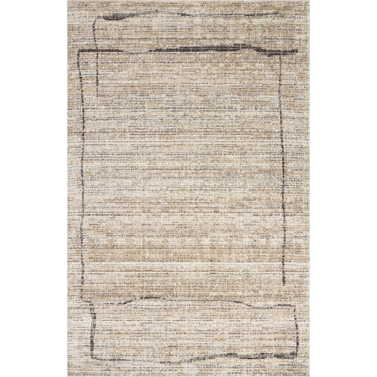 Jeremiah Brent x Loloi Bleecker Natural / Charcoal Rug