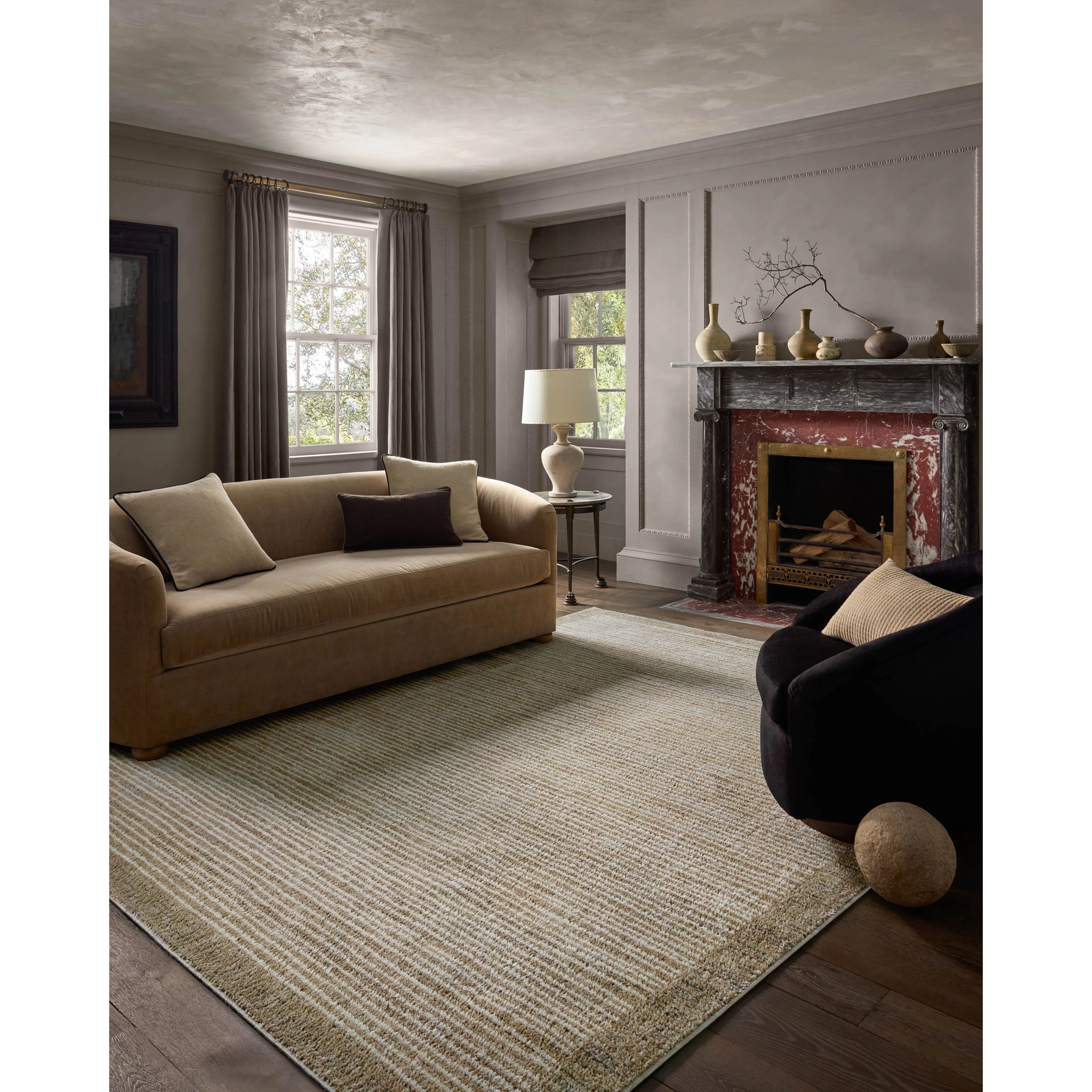 The Bleecker Collection by Jeremiah Brent x Loloi is a soft, power-loomed rug in warm colorways that change in different lighting. With high-contrast linear patterns and careful distressing, Bleecker represents Jeremiah love of modern design. Amethyst Home provides interior design, new home construction design consulting, vintage area rugs, and lighting in the San Diego metro area.