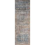 Durable, low pile, and soft underfoot, this rug is inspired by classic vintage and antique rugs. The Jules Chris Loves Julia Denim / Spice rug from Loloi features a beautiful vintage pattern and patina. The rug is easy to clean and maintain and perfect for living rooms, dining rooms, hallways, and kitchens!