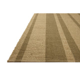 The Weatherstaff Collection is a vertically striped jute area rug with an organic look and feel, designed by Leanne Ford x Loloi. The earth-toned area rug features flatwoven jute that creates a ribbed texture horizontally, with stripes that are vertical—a playful combination. Amethyst Home provides interior design, new home construction design consulting, vintage area rugs, and lighting in the Laguna Beach metro area.
